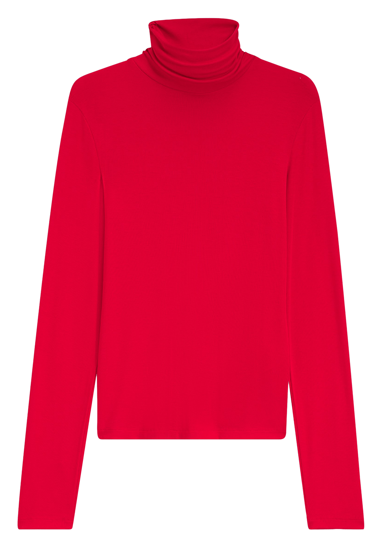 Top droit col roulé uni BOSS Rouge