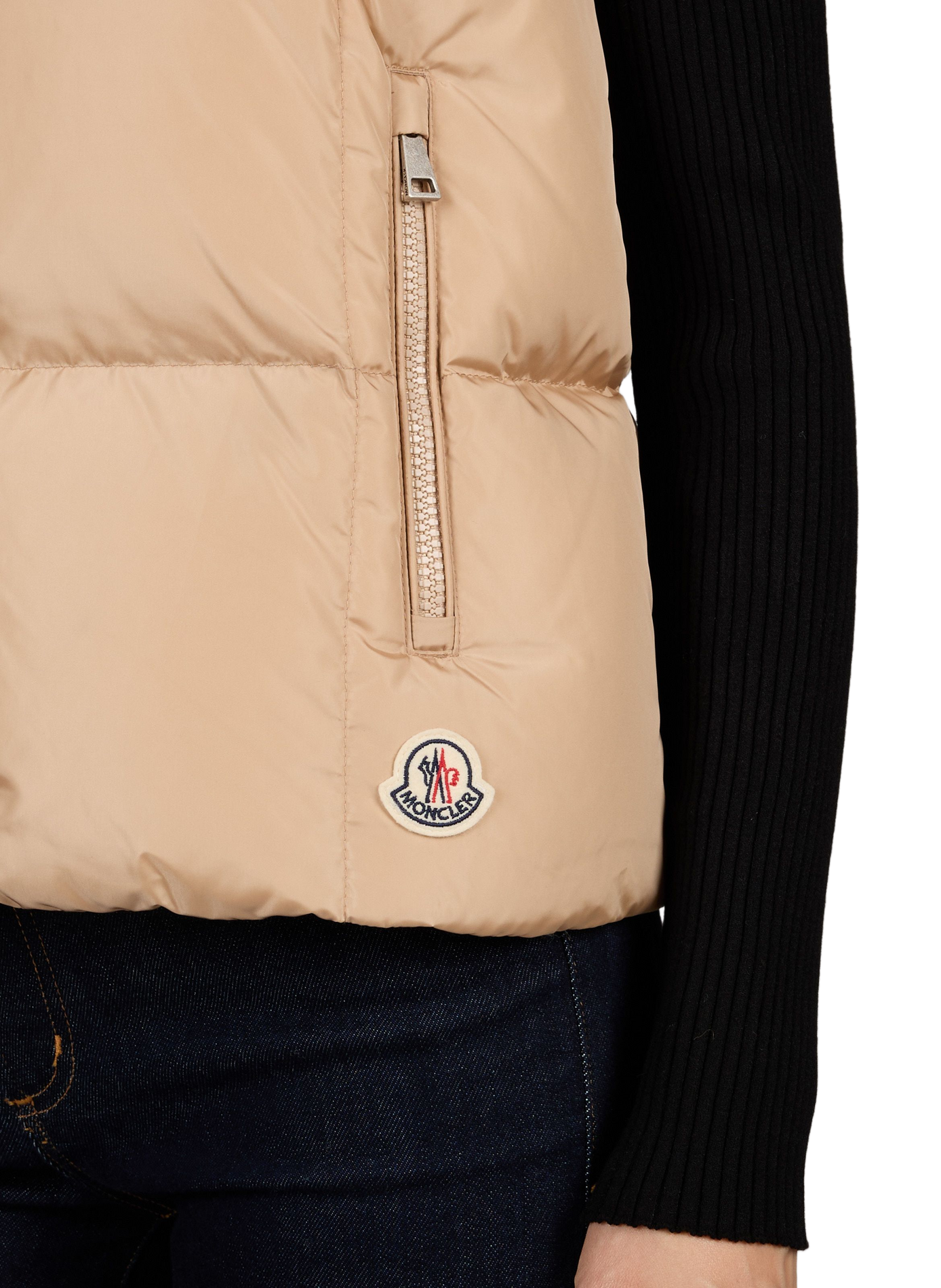 Sleeveless Puffer Jacket MONCLER Beige