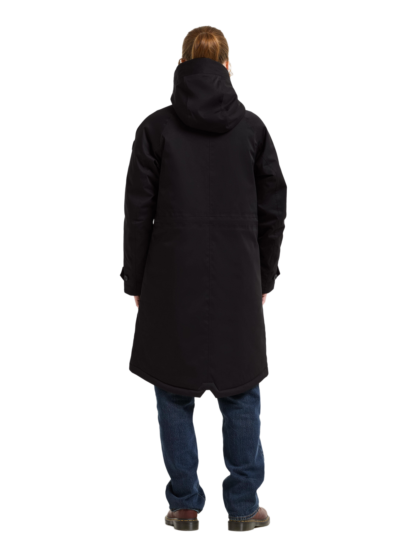 LUNA mid-length hooded parka DIDRIKSONS Black