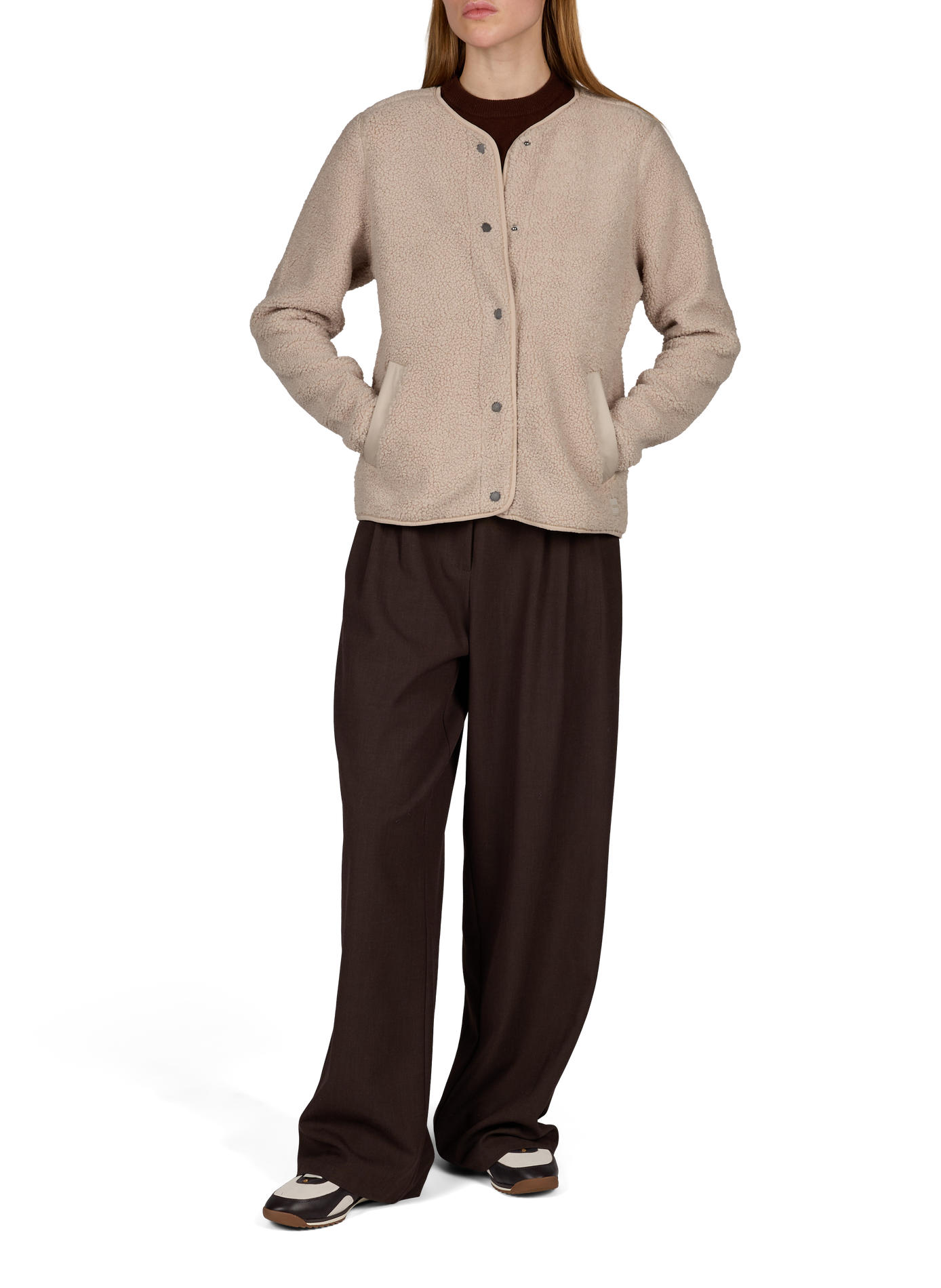 SELMA jacket in soft fleece DIDRIKSONS Beige