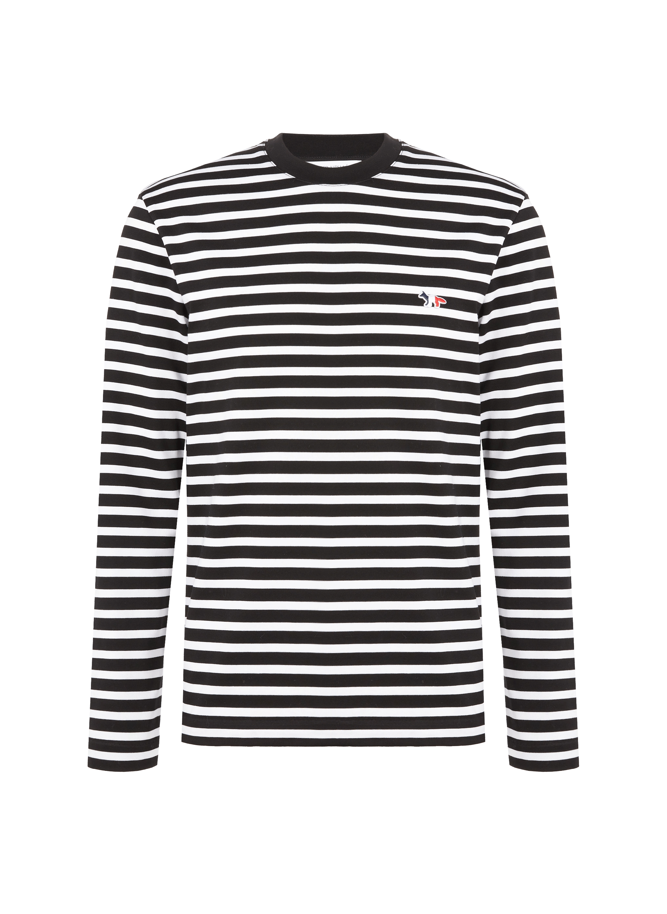 T-shirt manches longues rayé en coton