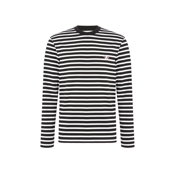 T-shirt manches longues rayé en coton