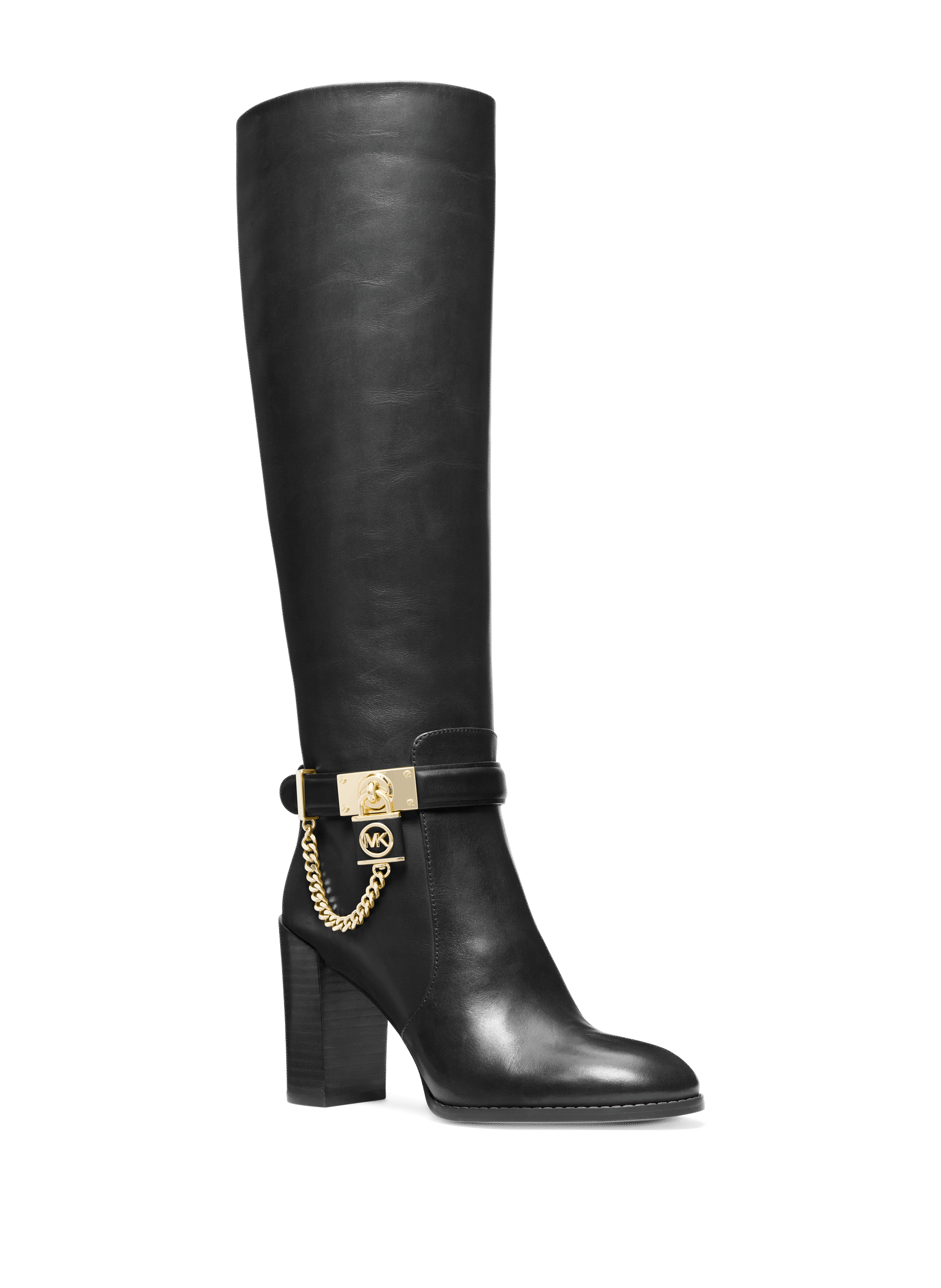 Bottes hautes en cuir