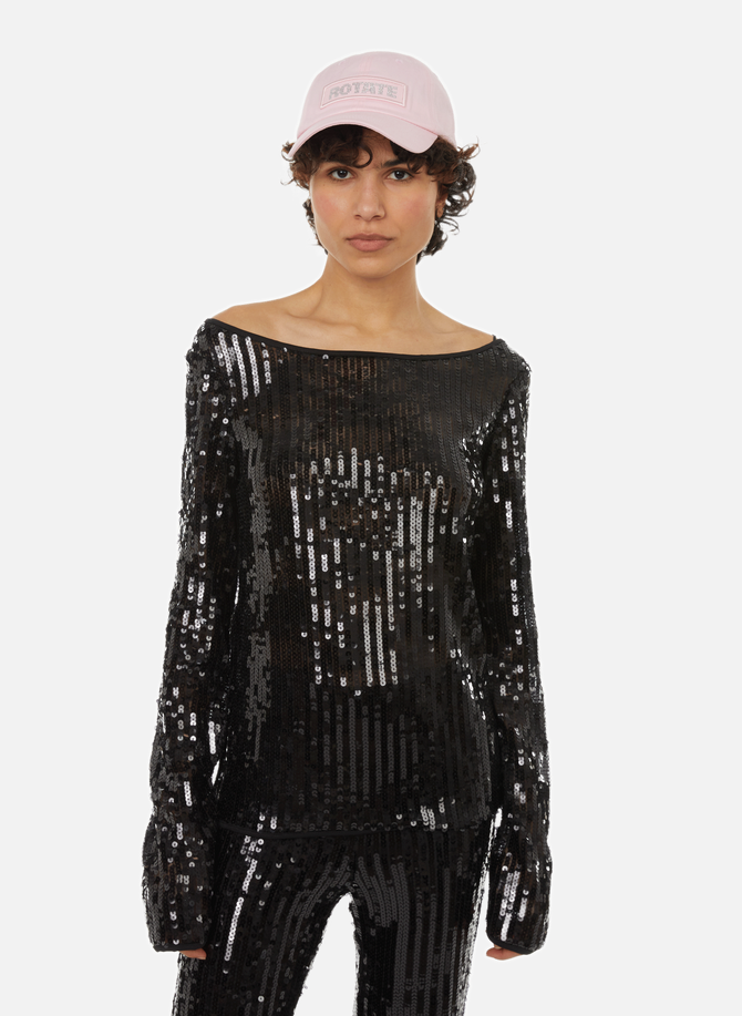 ROTATE sequinned T-shirt