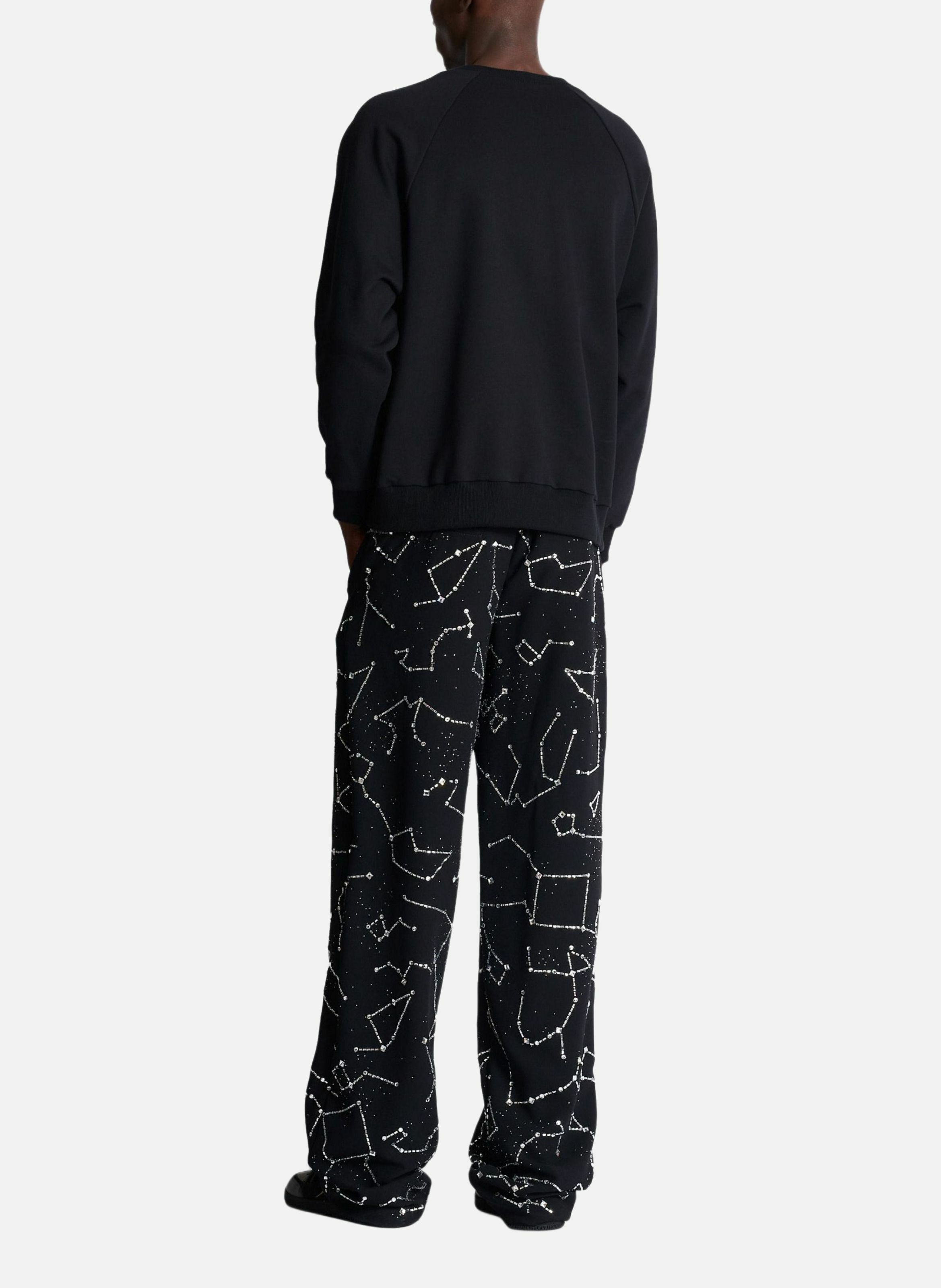 Sweatshirt brodé balmain galaxy BALMAIN Argent