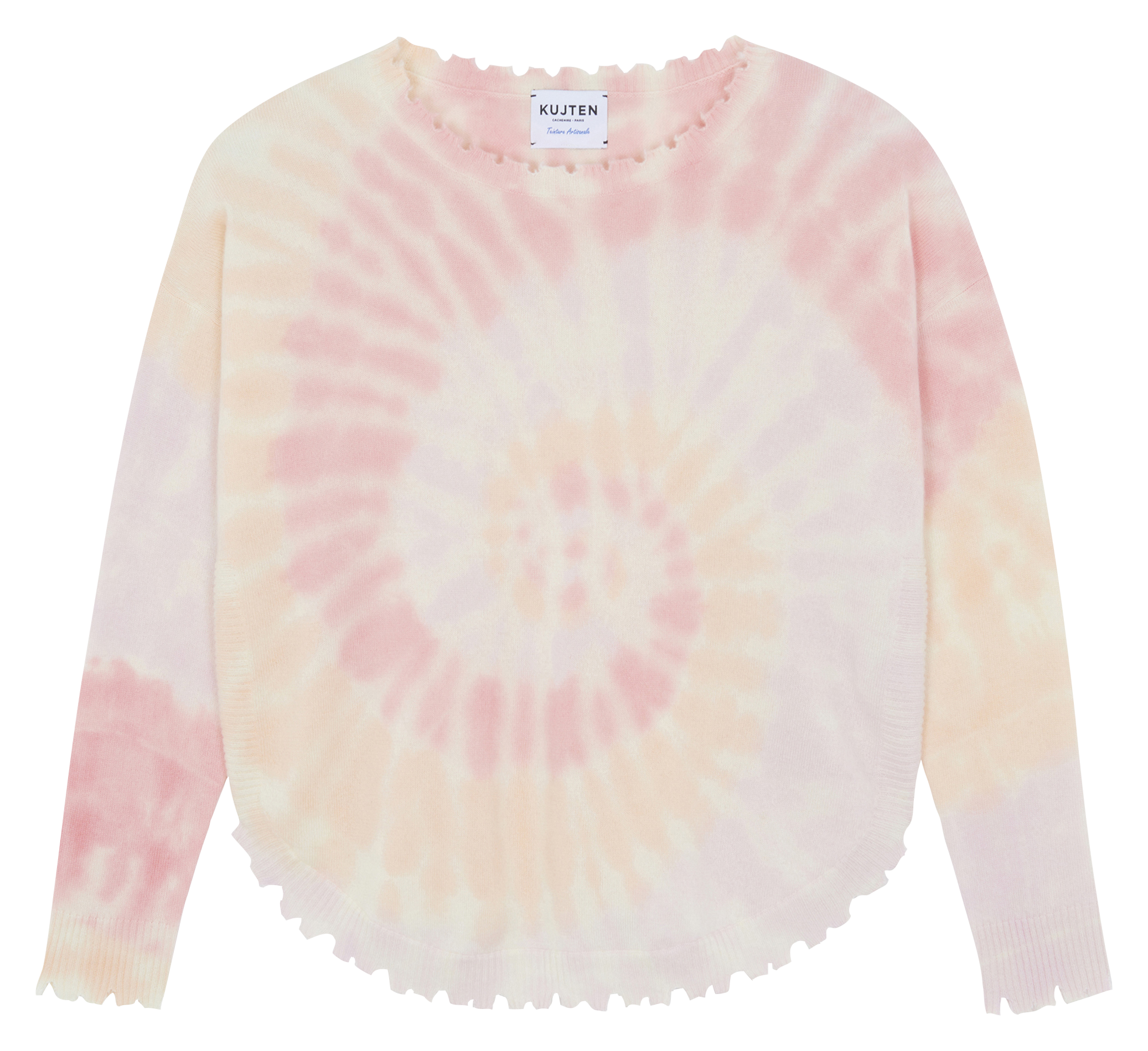 Pull tie-and-dye en cachemire mela sunny KUJTEN Rose