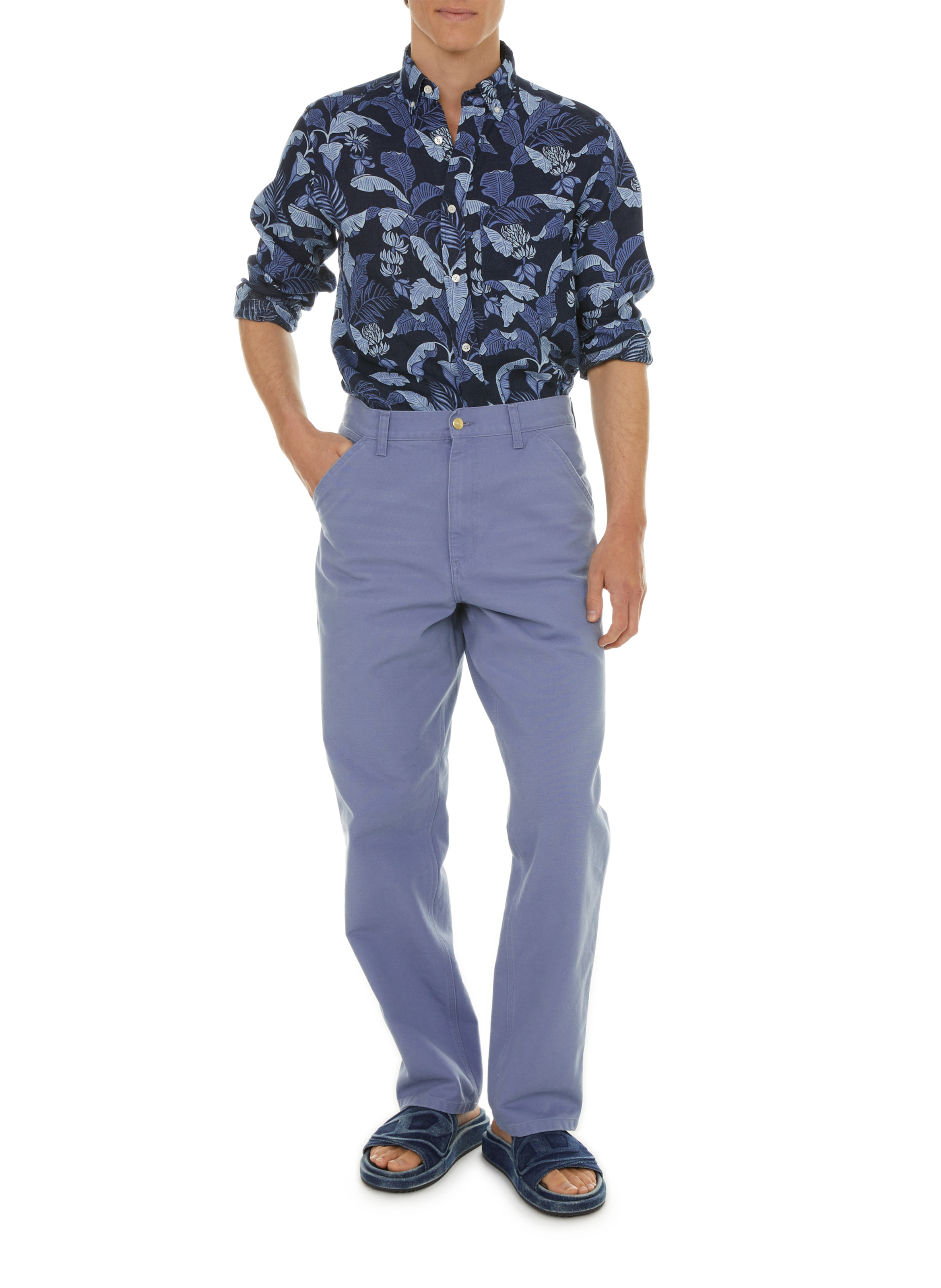 Straight cotton trousers  CARHARTT WIP Blue