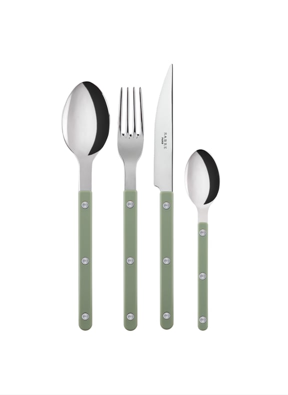 Set de 4 couverts de table, bistrot Vert by SABRE PARIS SABRE PARIS Set de 4 couverts de table, bistrot Vert