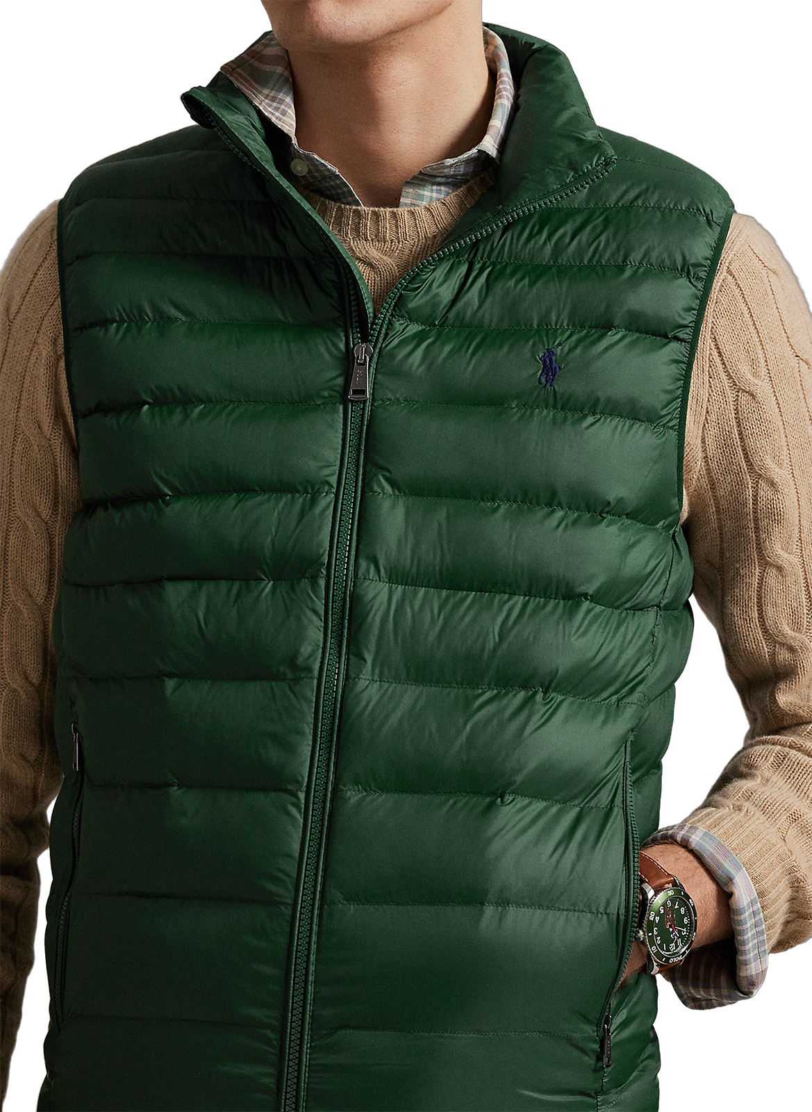 Doudoune sans manches POLO RALPH LAUREN Vert