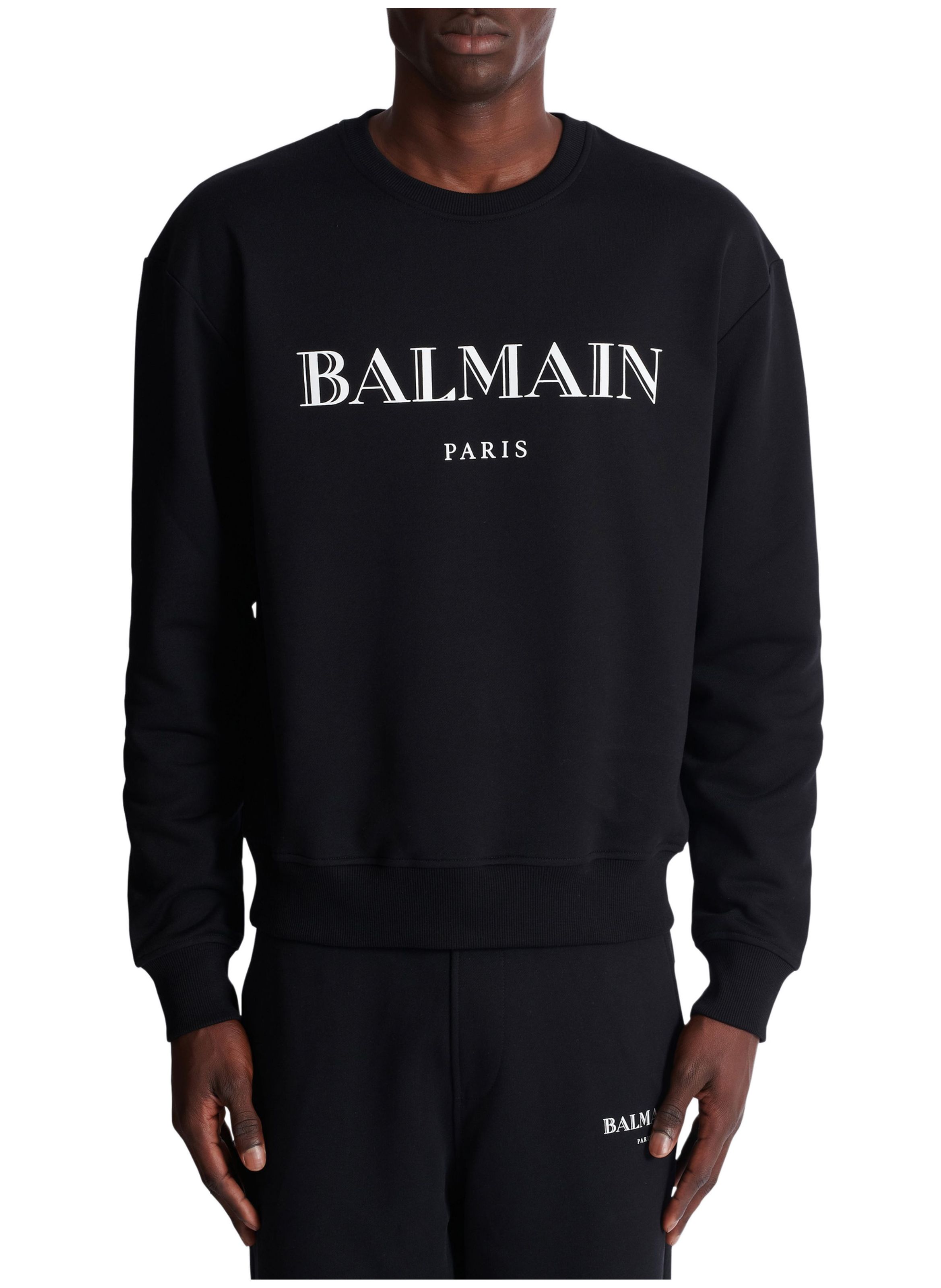 Sweat-shirt imprimé balmain BALMAIN Noir