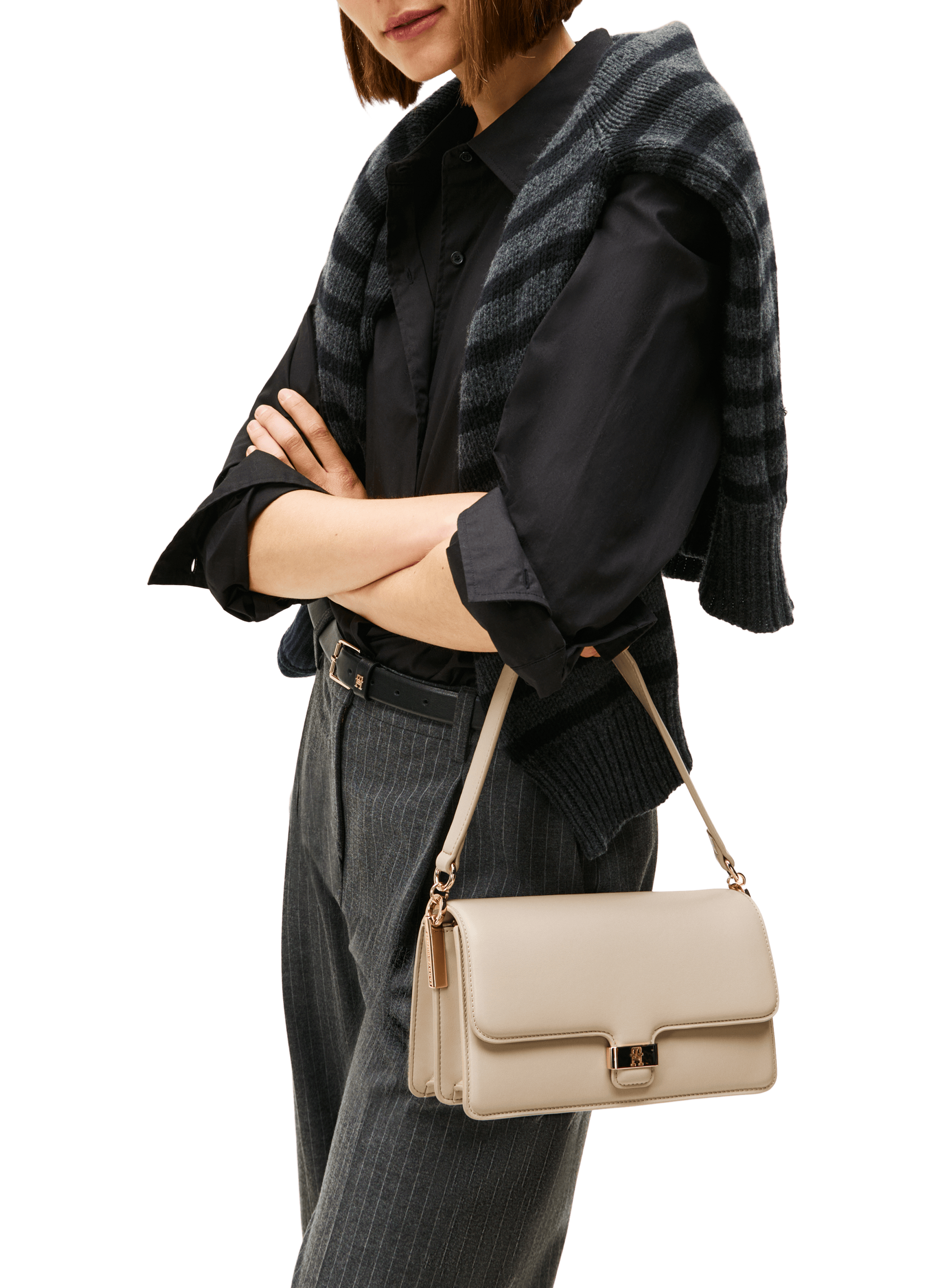 Sac à bandoulière Heritage TOMMY HILFIGER Beige