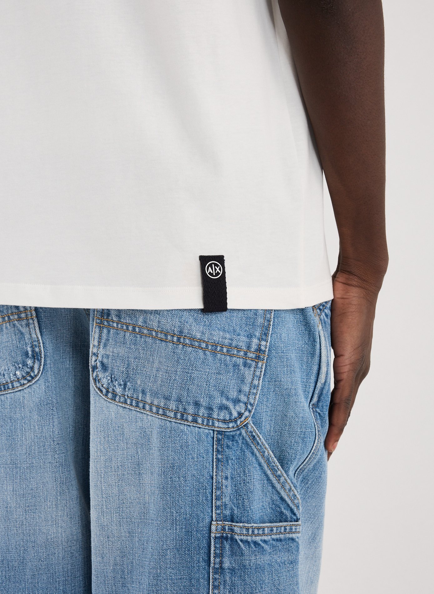 T-shirt en coton ARMANI EXCHANGE Blanc