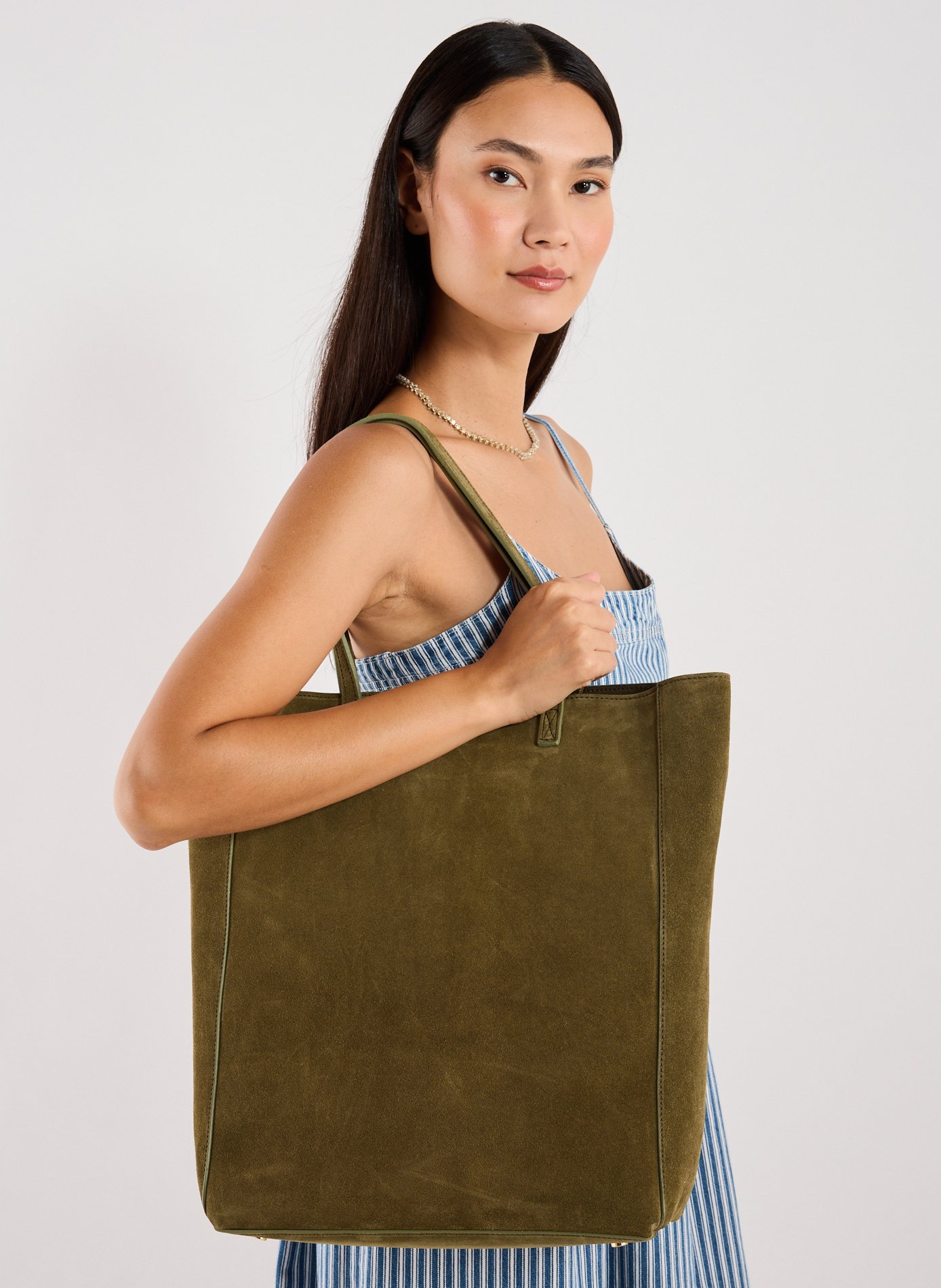 Sac cabas Gab en cuir SAISON 1865 Kaki