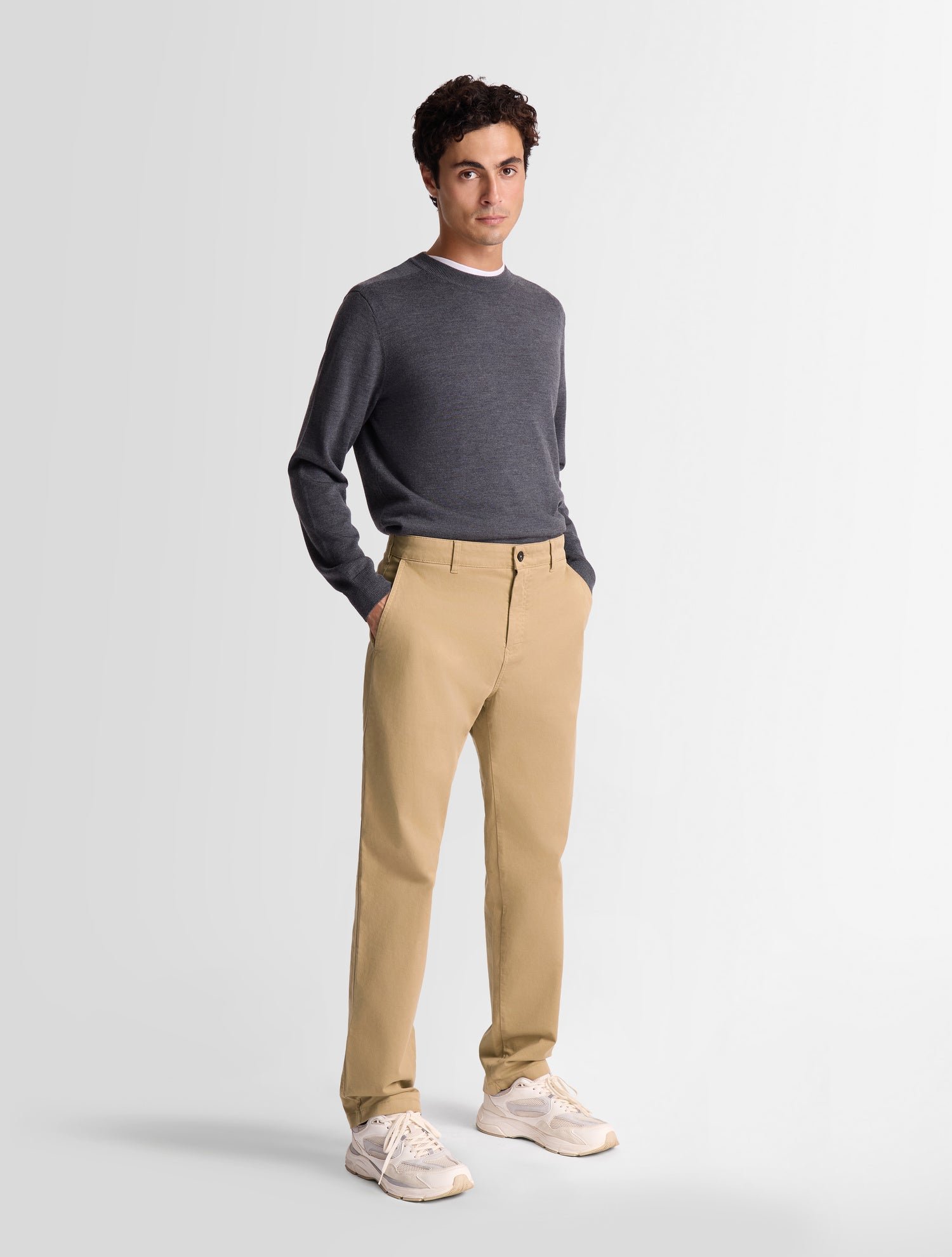 Pantalon sletonar coupe regular FUSALP Beige