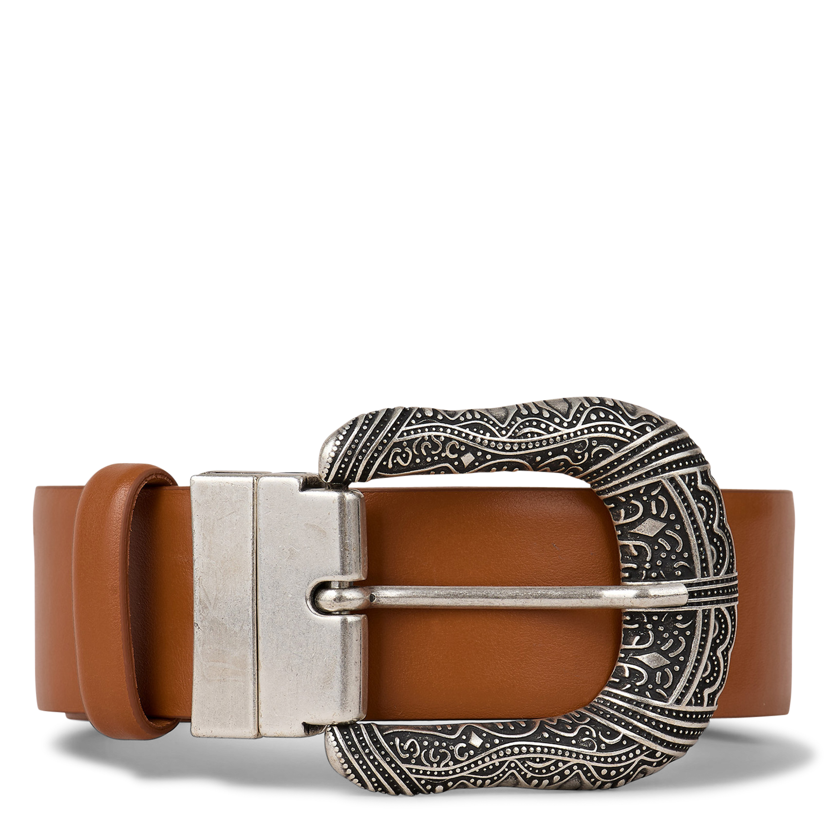 Ceinture en cuir brasta BA&SH Marron