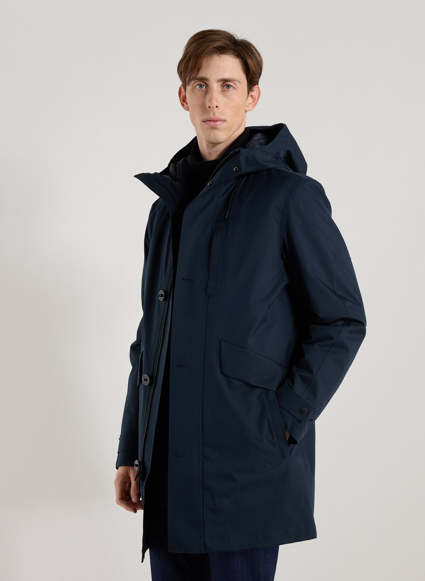 WOOLRICH Parka à capuche  Bleu