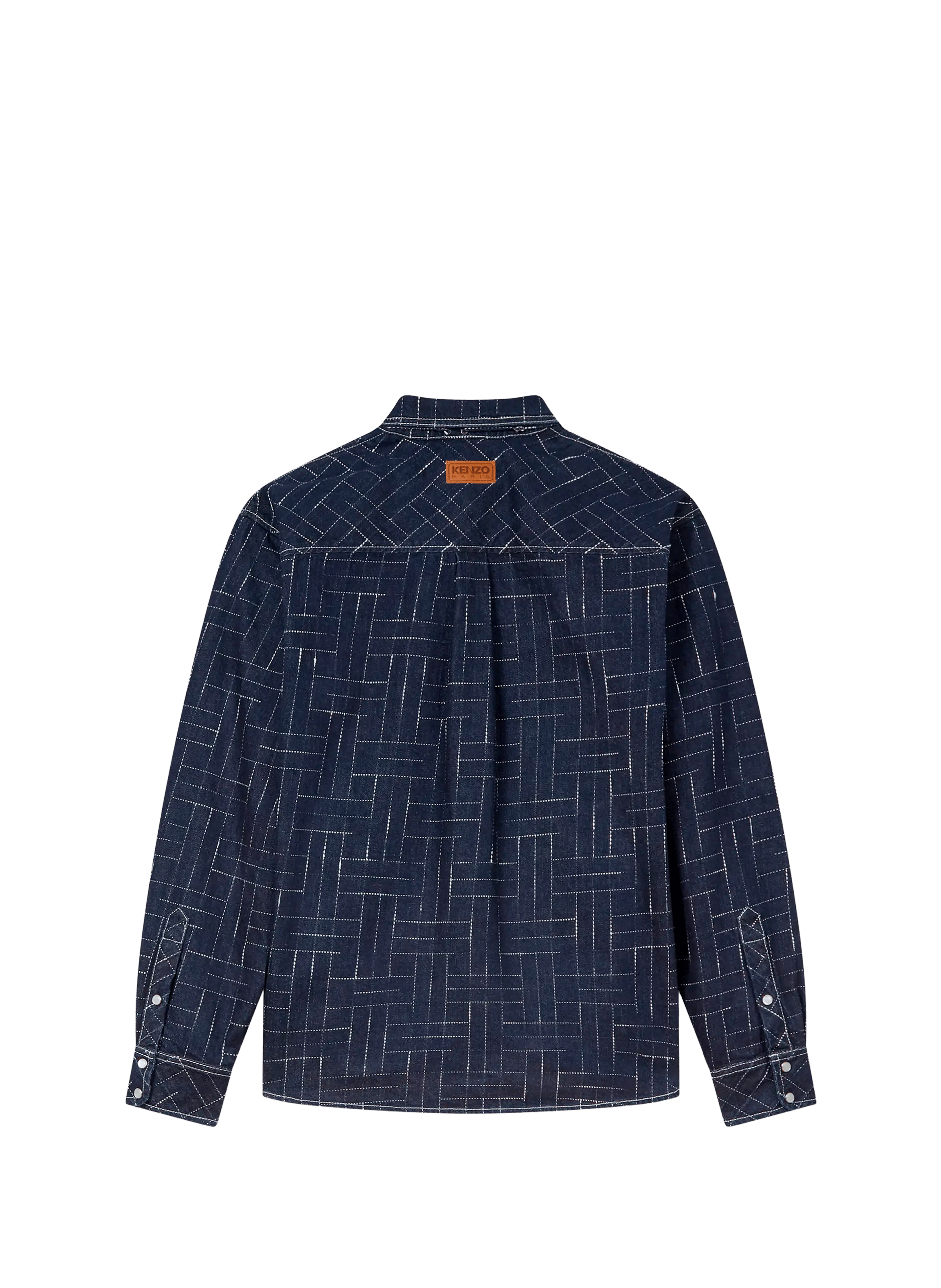 Bleached denim Shirt KENZO Blue