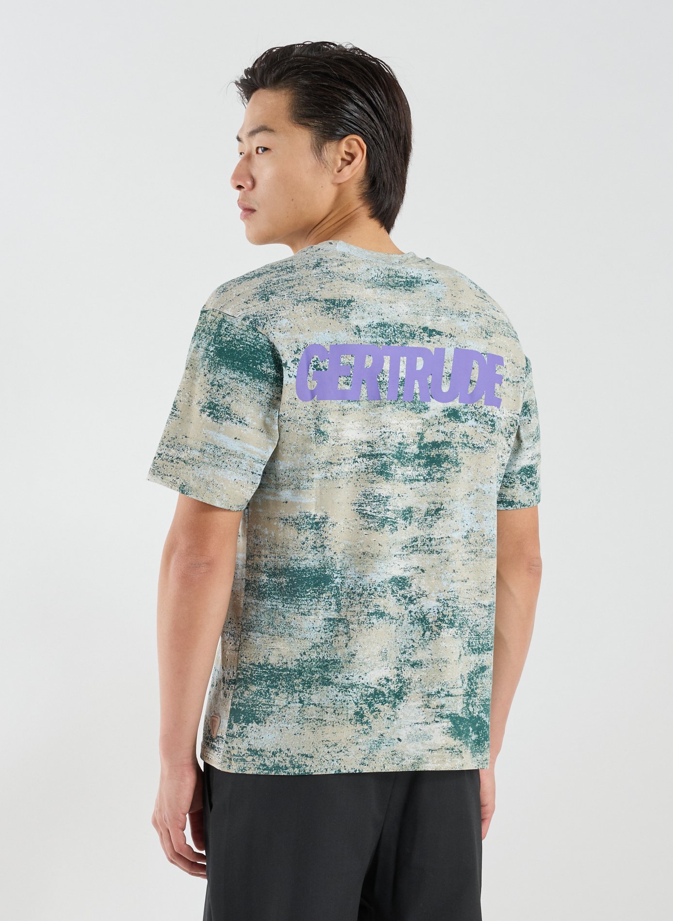 T-shirt imprimé en coton Vert