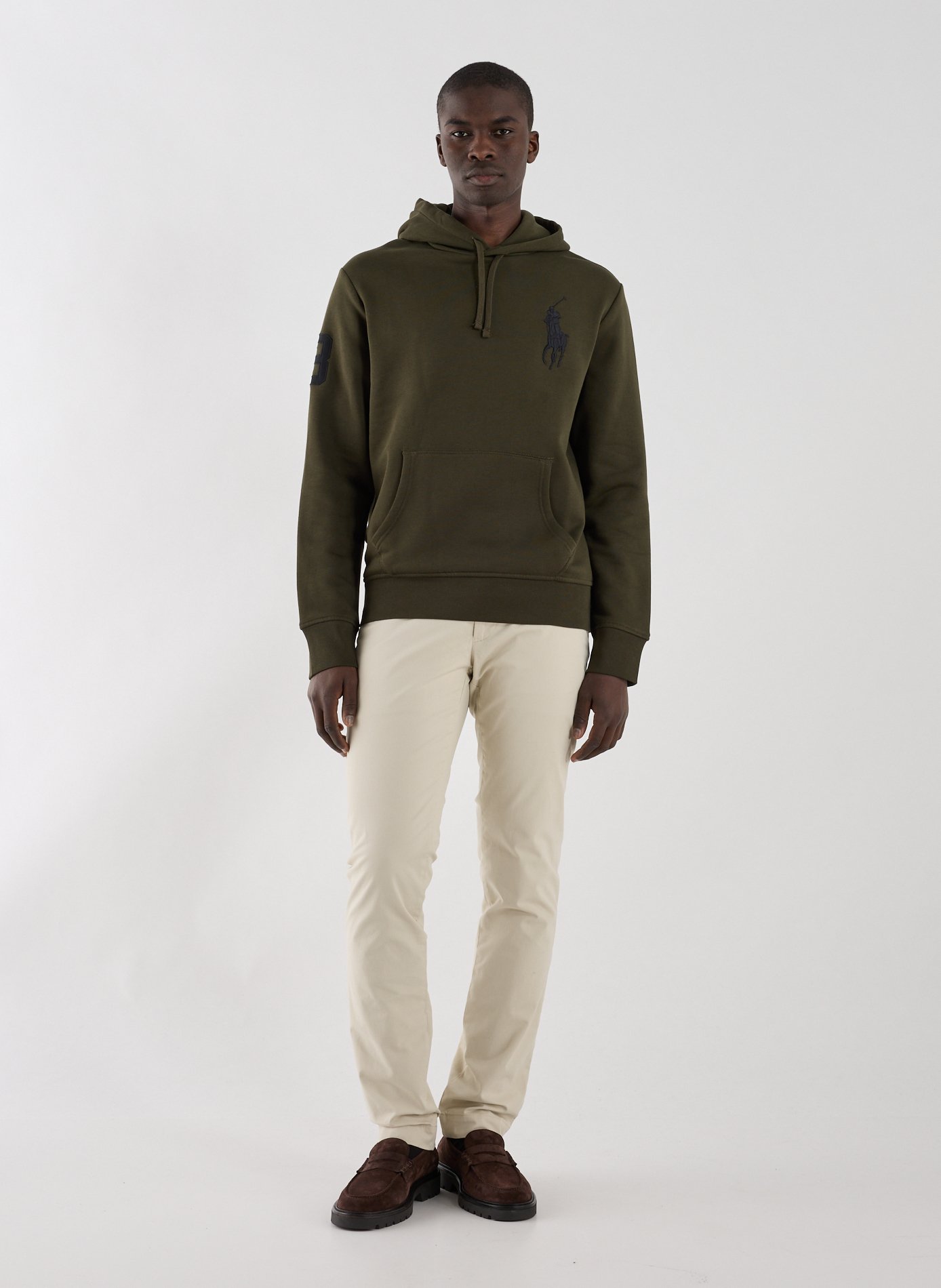 Sweat ample à capuche en coton mélangé POLO RALPH LAUREN Vert