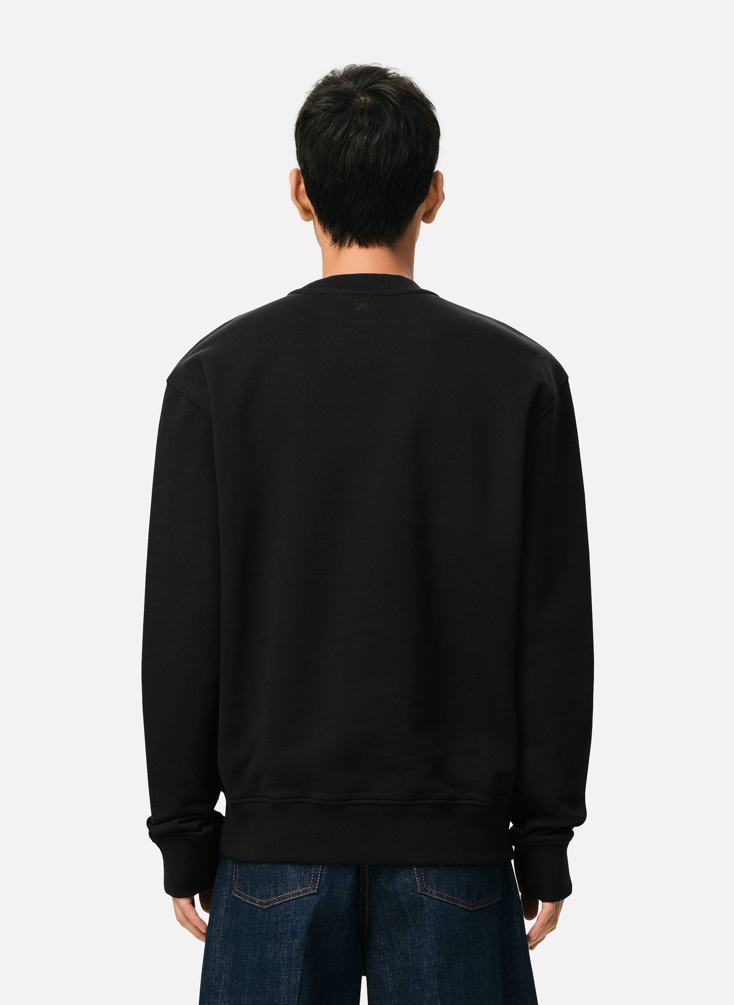 Sweatshirt ami de coeur en coton AMI PARIS Noir