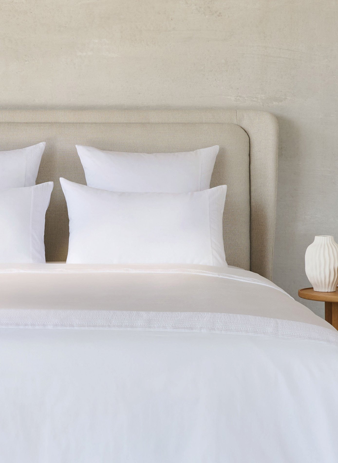 Taie d'oreiller chateau ANNE DE SOLENE Blanc