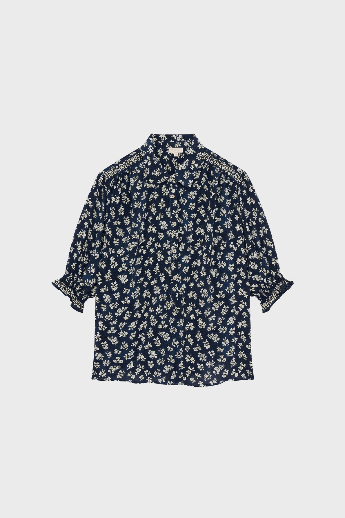 Chemise fluide à fleurs - celie PABLO Bleu