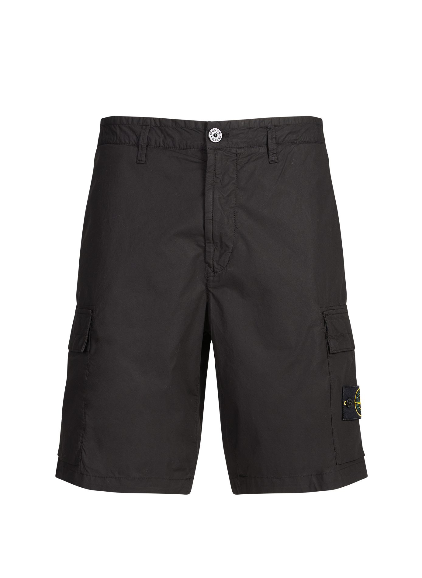 Cotton-blend Bermuda shorts STONE ISLAND Black