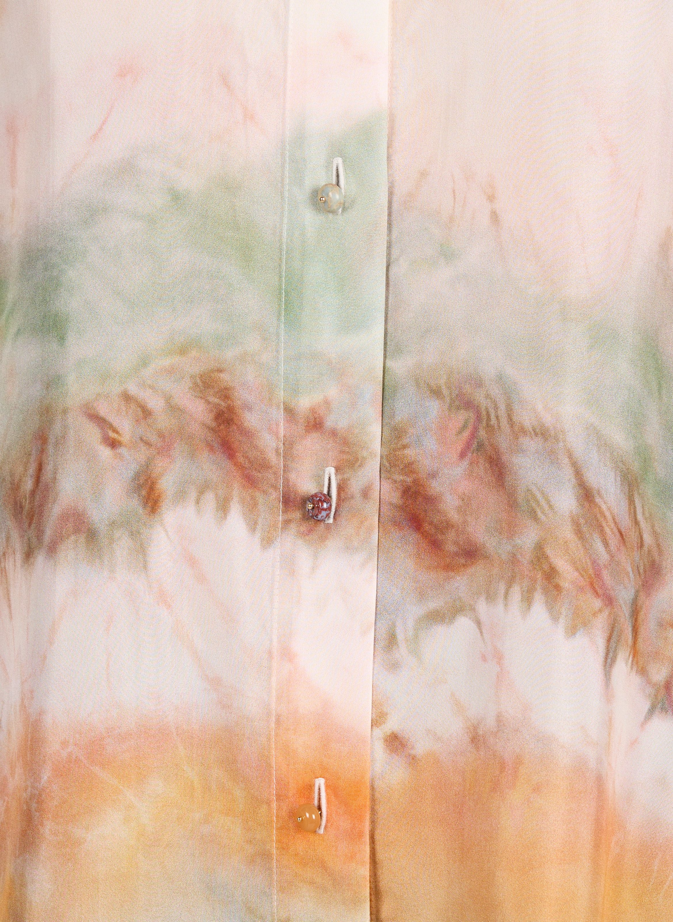 Chemise fluide à col classique en soie ZIMMERMANN Multicolore