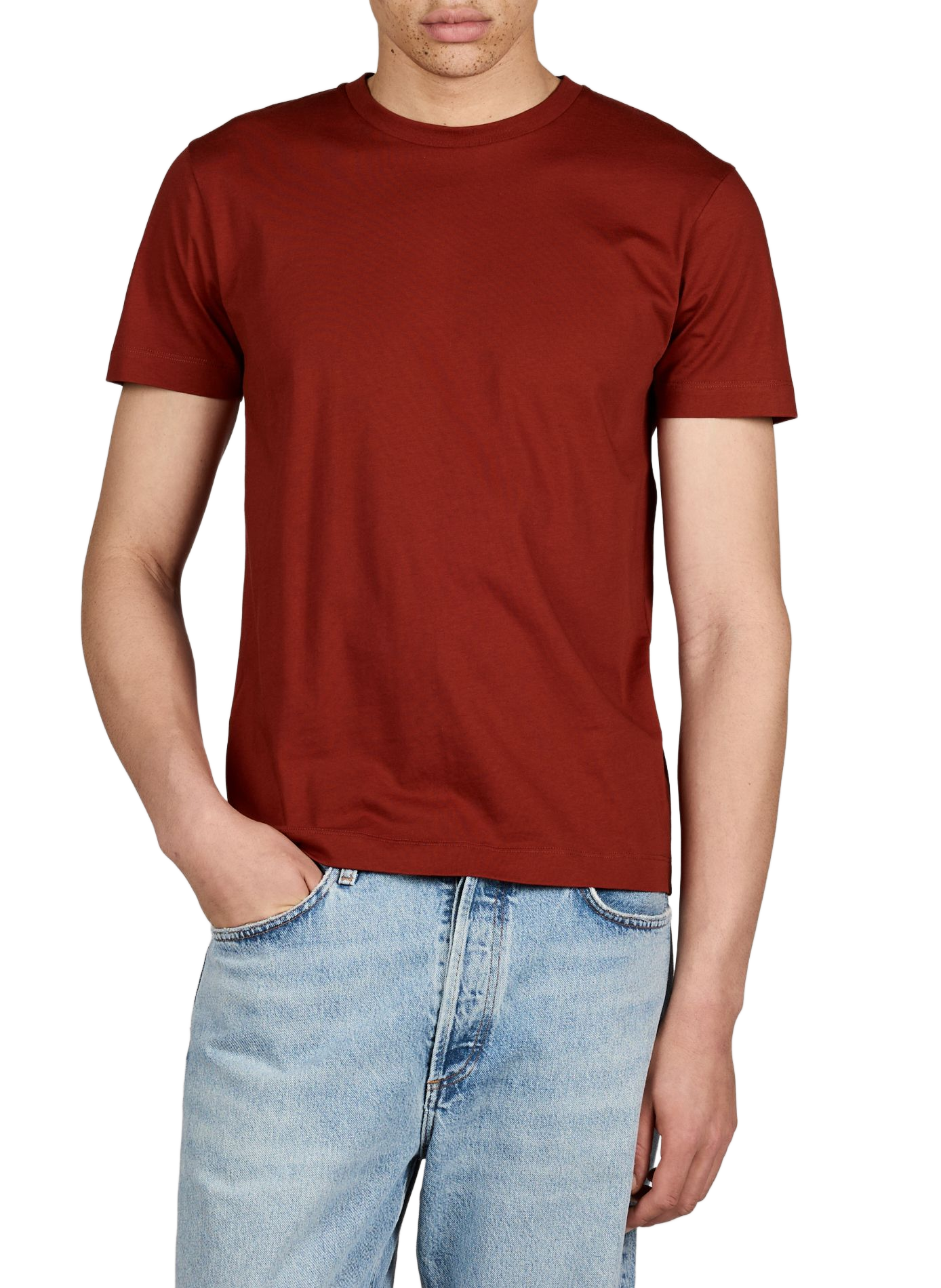 T-shirt Jeff-O in cotton AU PRINTEMPS PARIS Brown