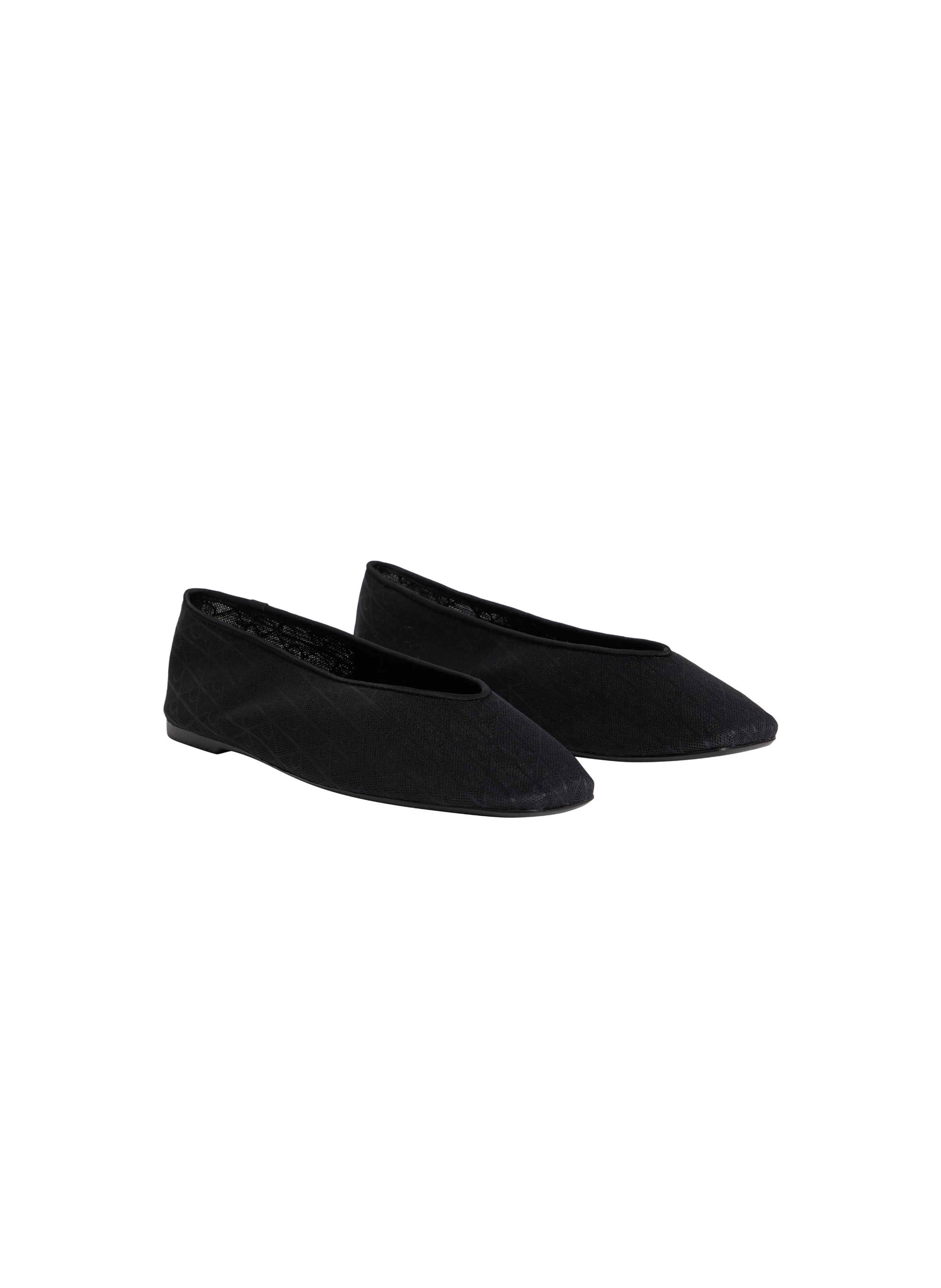 Ballerines carrées Liliana en mesh CALVIN KLEIN Noir