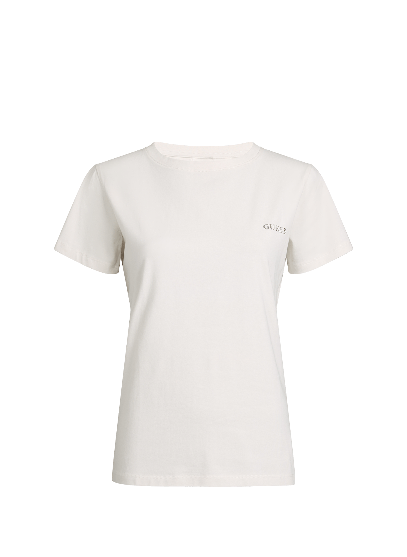 Cotton-blend round-neck T-shirt GUESS White