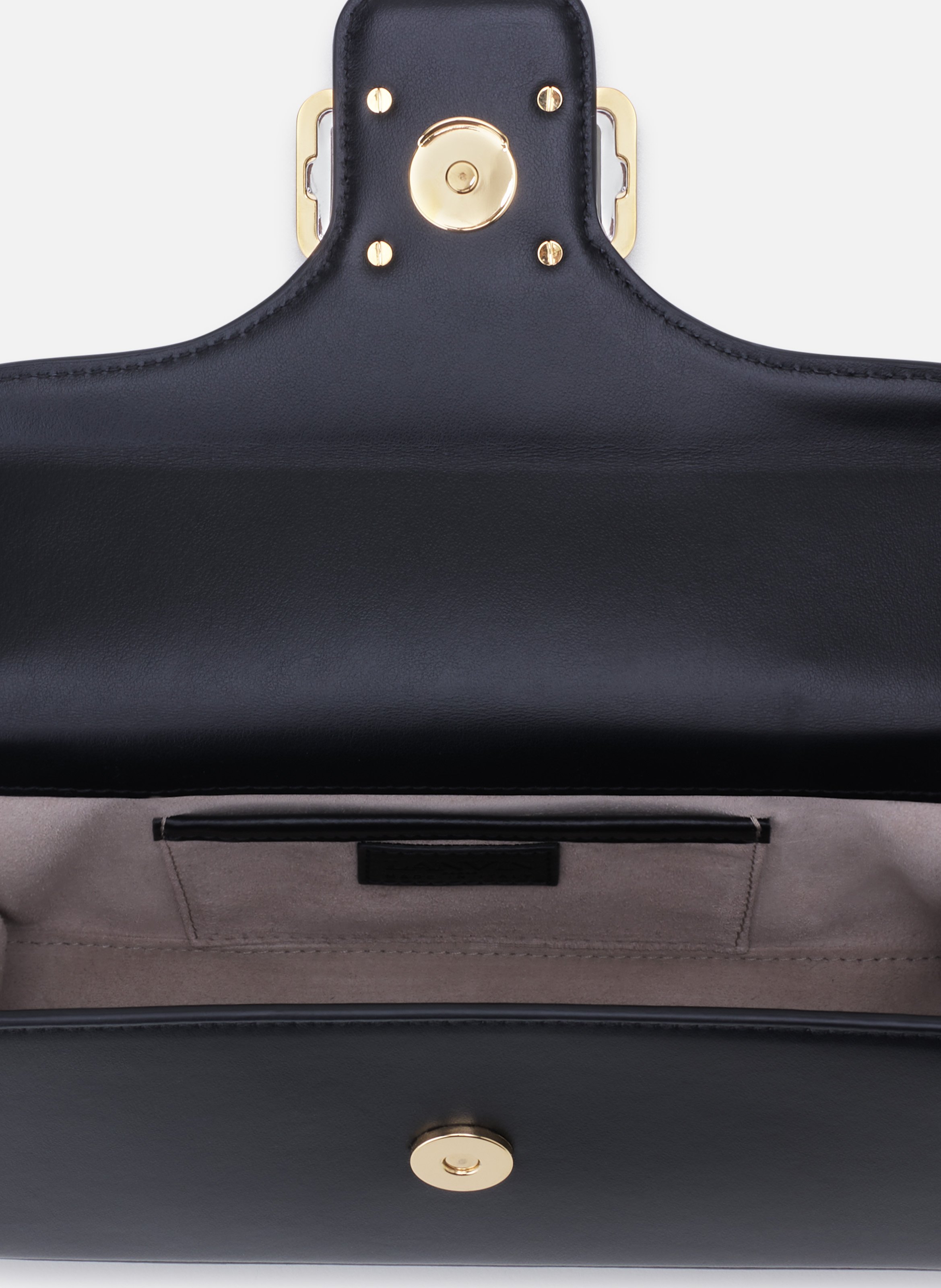 Sac pencil cat nano en cuir avec strass LANVIN Noir
