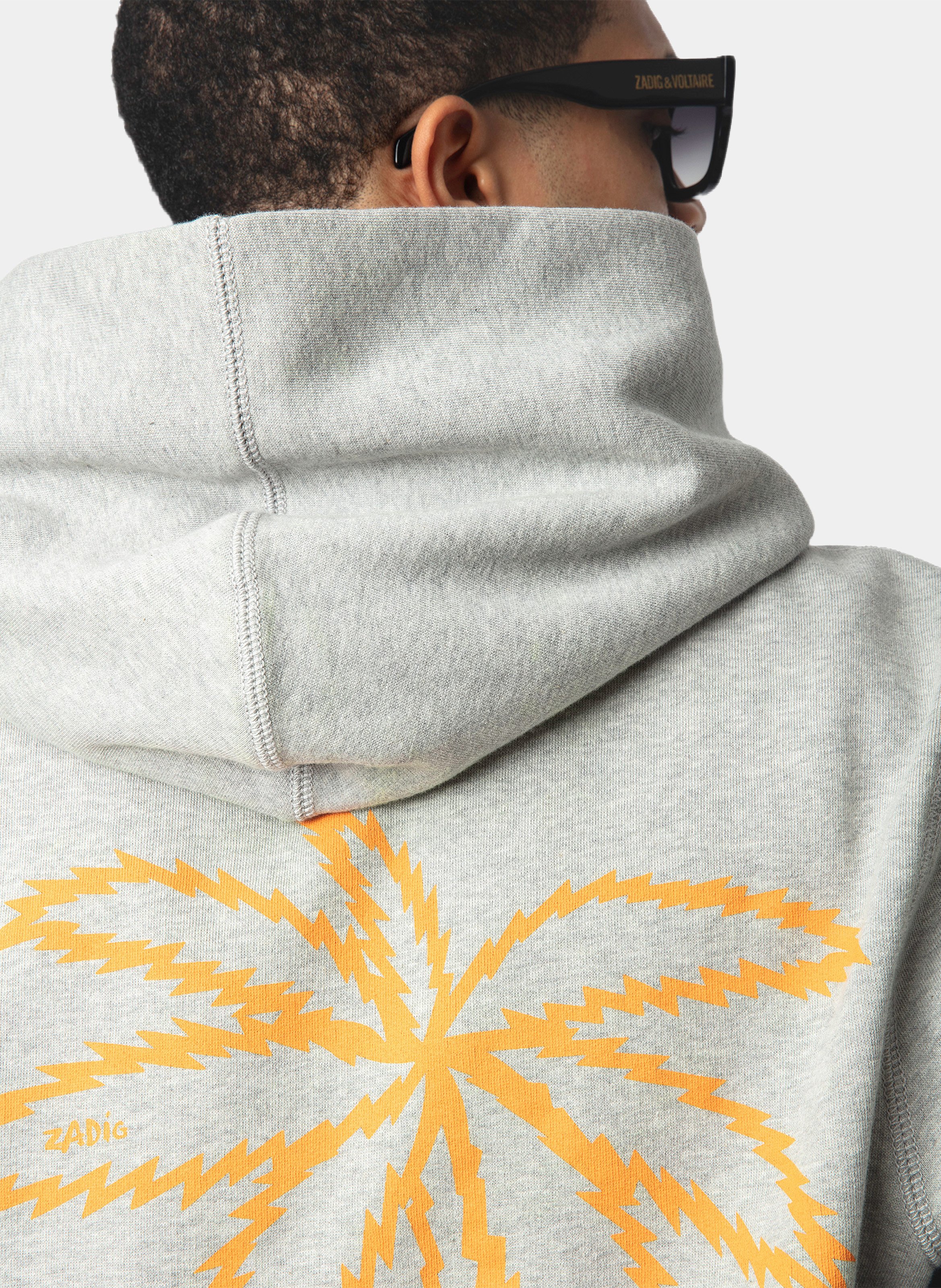 Sweat à capuche droit en coton sanchi ZADIG&VOLTAIRE Gris