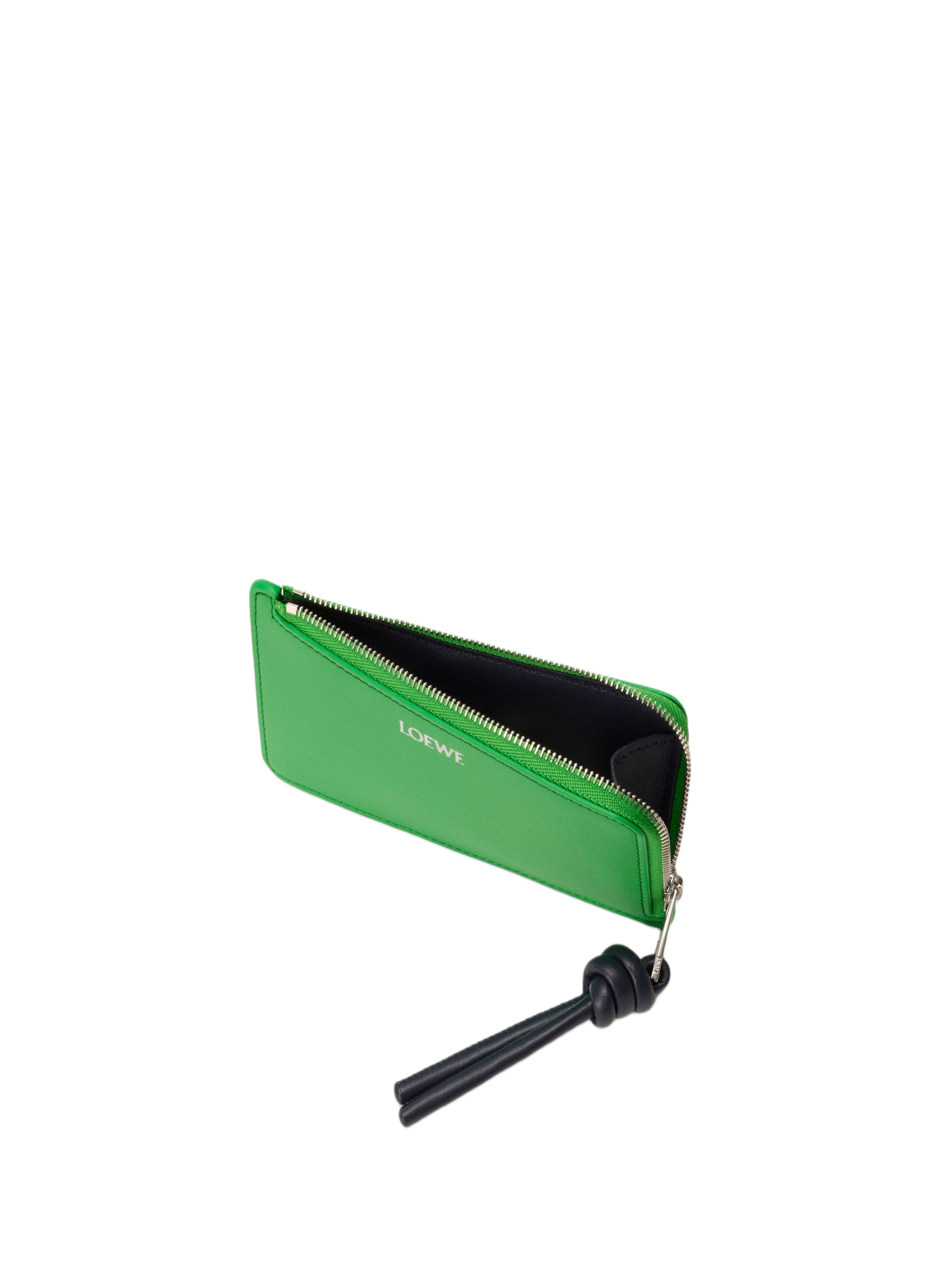 Card holder and coin purse Knot in shiny nappa calf leather. LOEWE Green