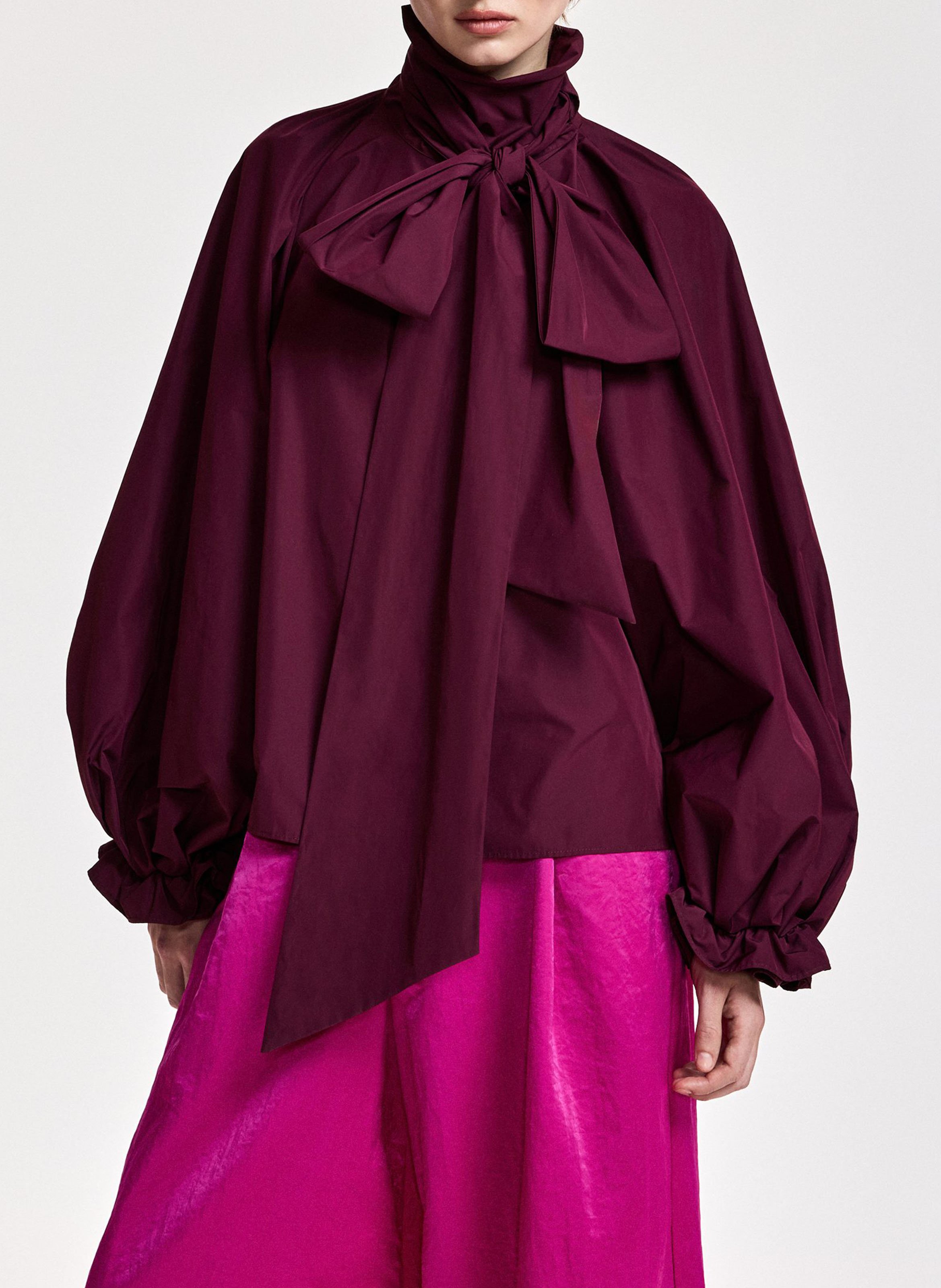 Blouse ample col lavallière keily ESSENTIEL ANTWERP Rouge