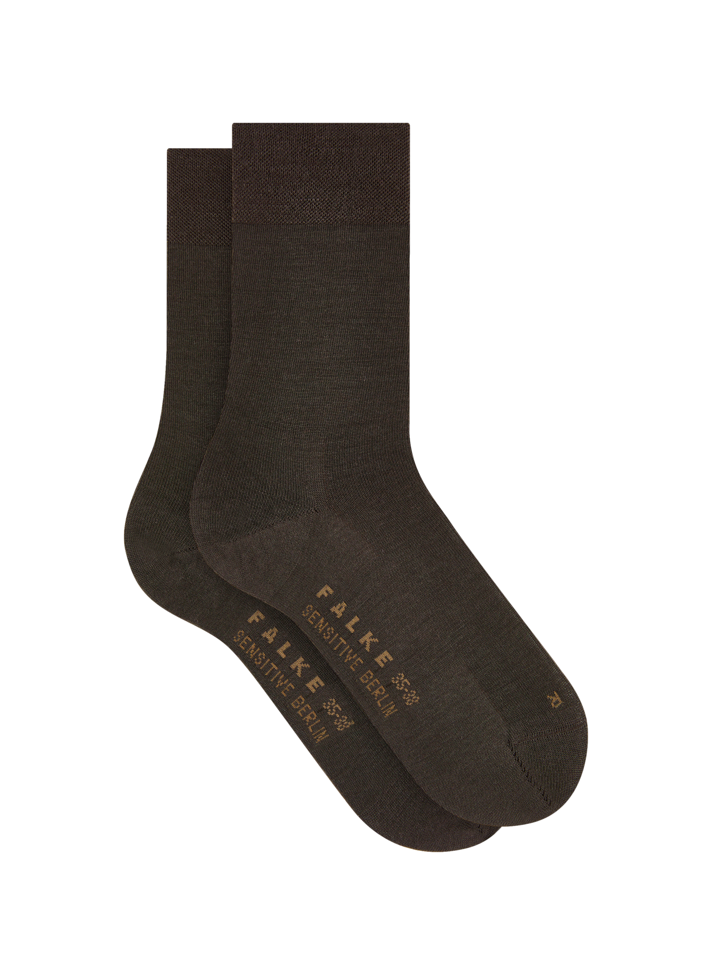 Mid-calf socks in blended wool FALKE Brown