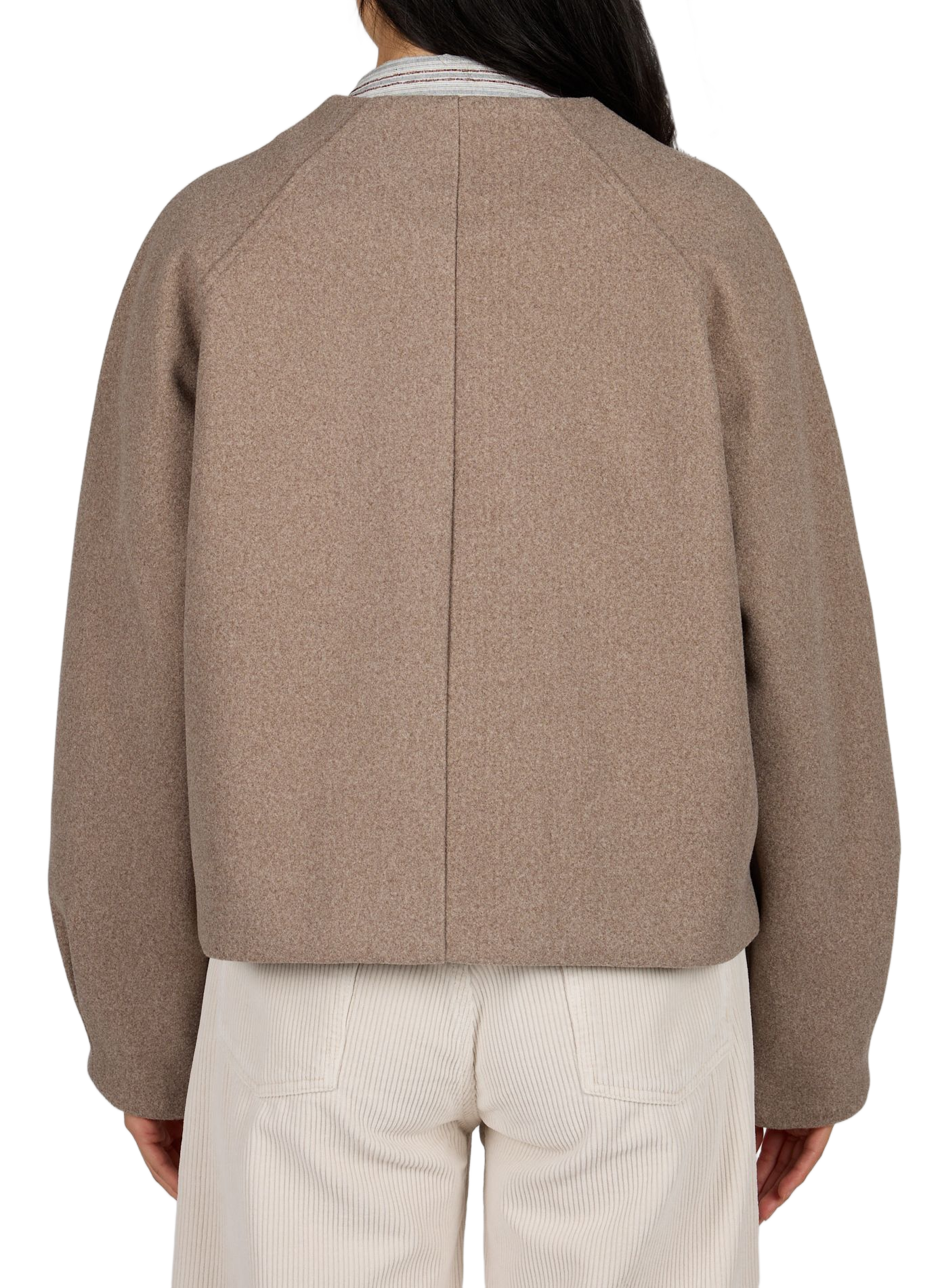 Oversized buttoned Vially jacket VILA Beige