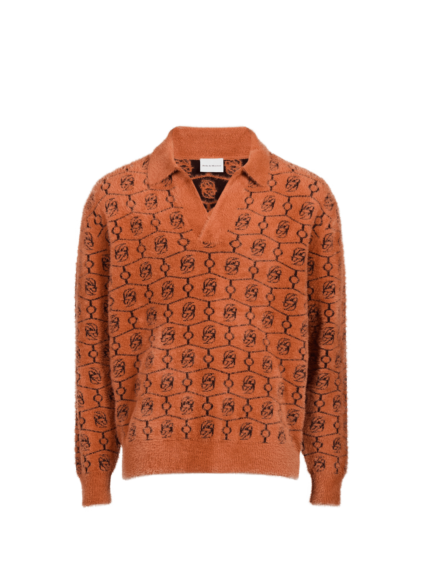 Oversized wollen trui DROLE DE MONSIEUR Bruin