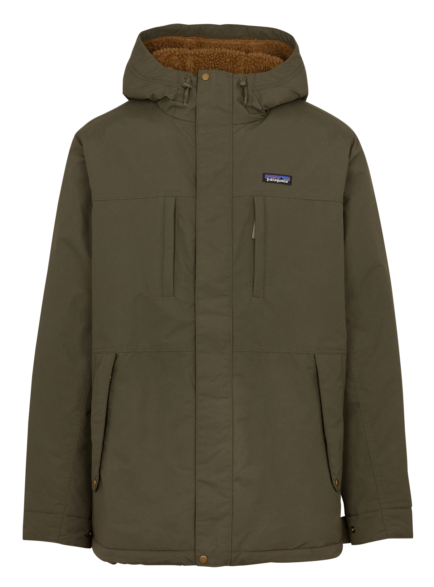 Manteau à capuche droit PATAGONIA Vert