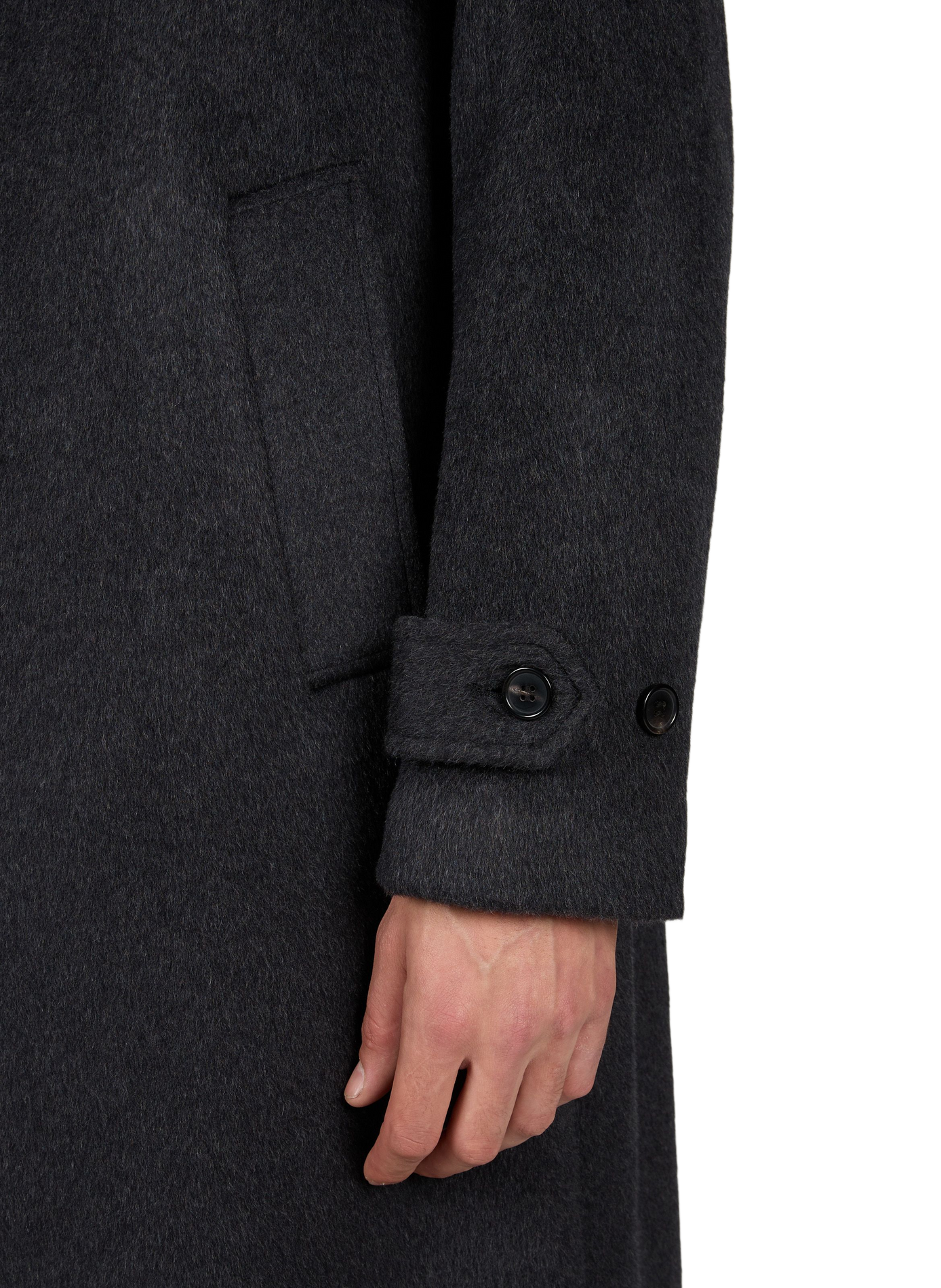 Oversized plain wool-blend coat NN.07 Grey