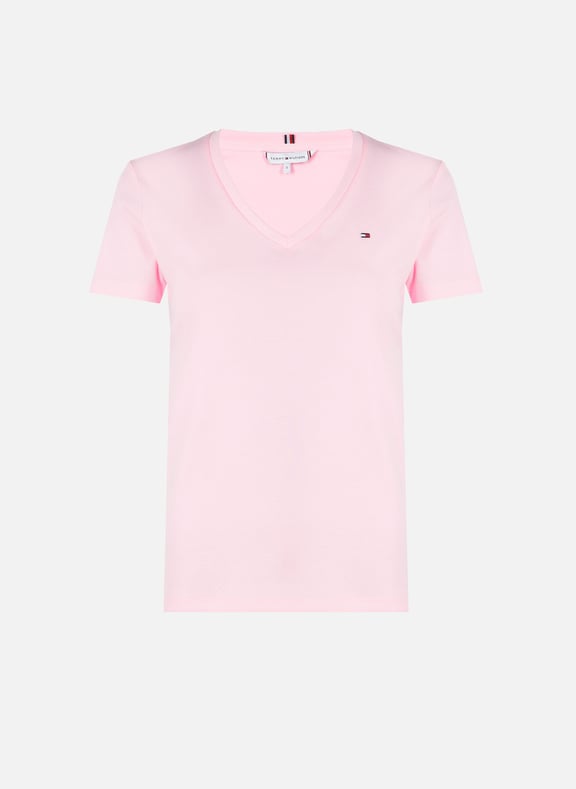 T-shirt en coton organique Rose by TOMMY HILFIGER TOMMY HILFIGER T-shirt en coton organique Rose