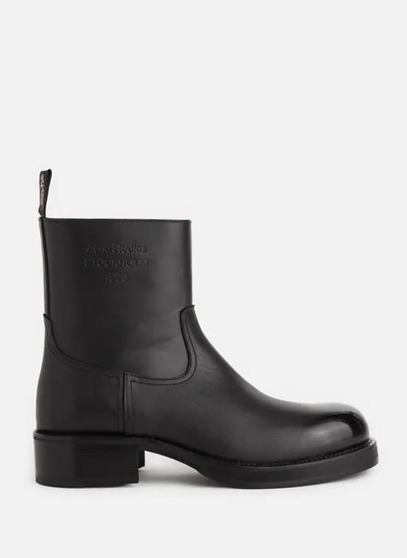 LEATHER ANKLE BOOTS ACNE STUDIOS for MEN Printemps