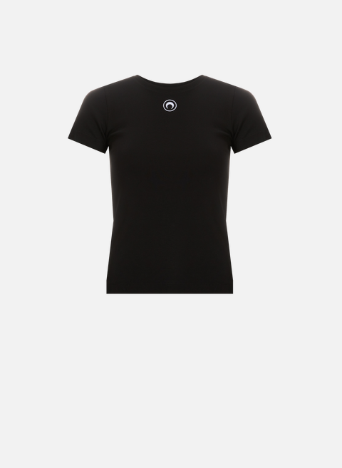 Black tight-fitting t-shirtMARINE SERRE 