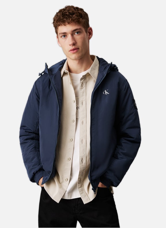 Hooded Jacket Blue by CALVIN KLEIN CALVIN KLEIN Hooded Jacket Blue