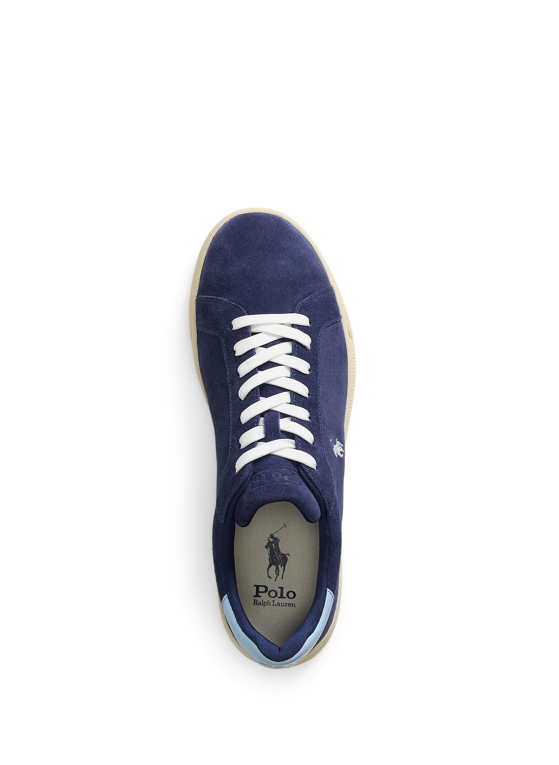 Baskets traditionnelles Court II en daim POLO RALPH LAUREN Bleu