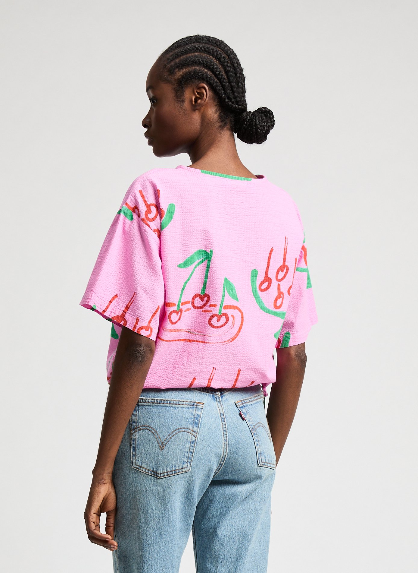 Top imprimé en coton BOBO CHOSES Rose