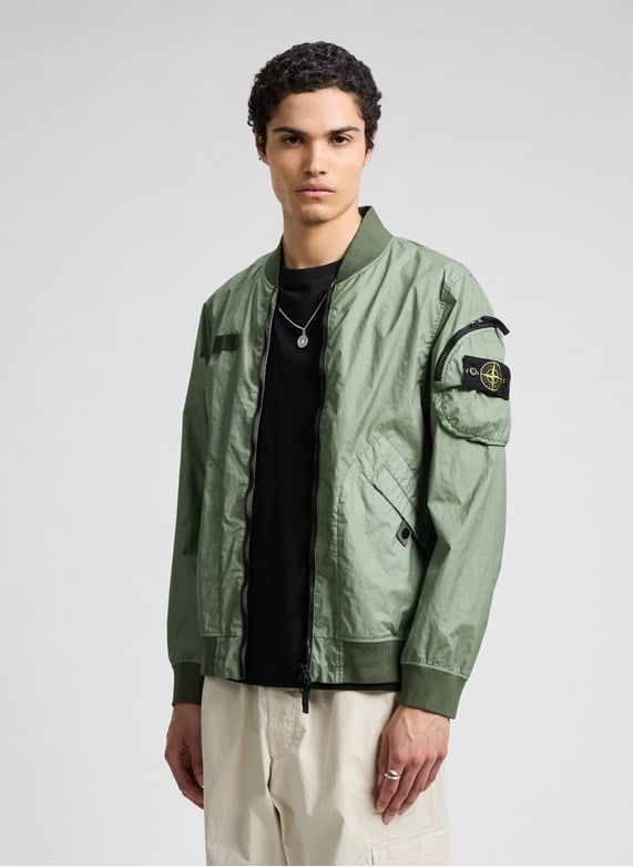 Bomber uni  | Vert by STONE ISLAND Bomber uni  Vert