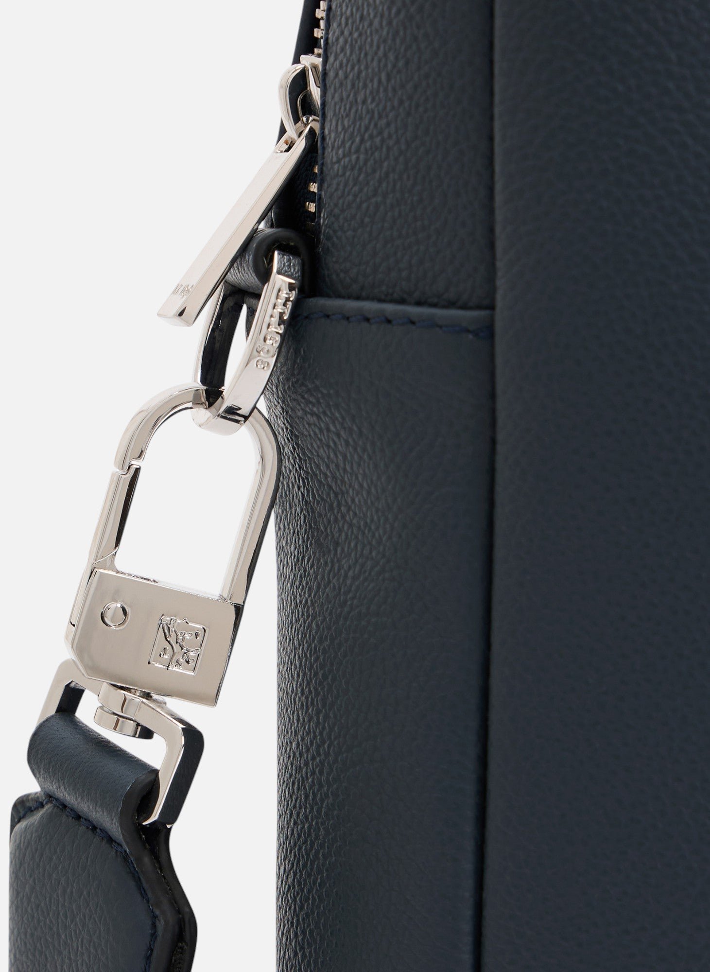 Porte documents 15" marceau en cuir grainé moyen modèle LE TANNEUR Bleu