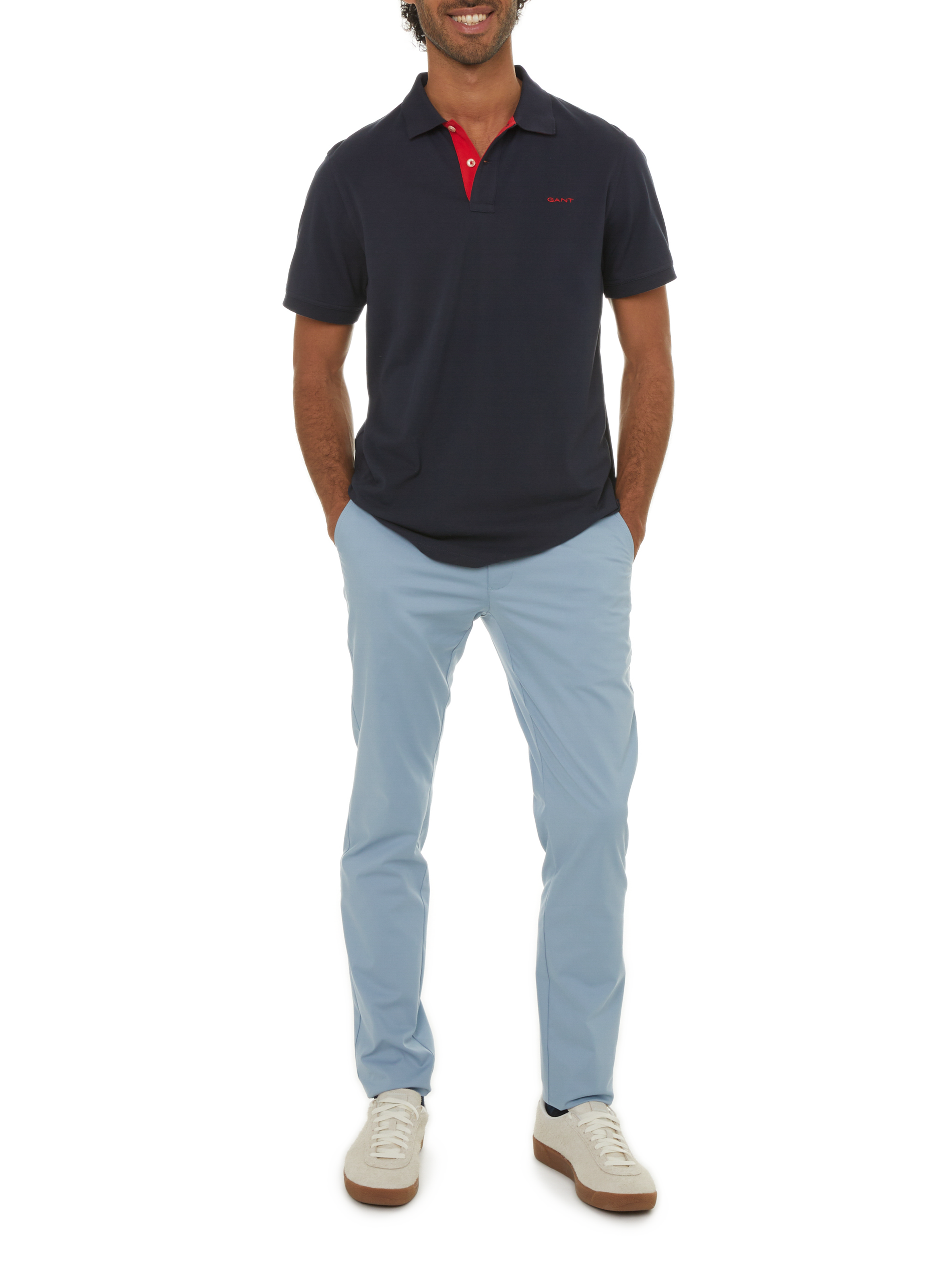 Cotton polo shirt  GANT Blue