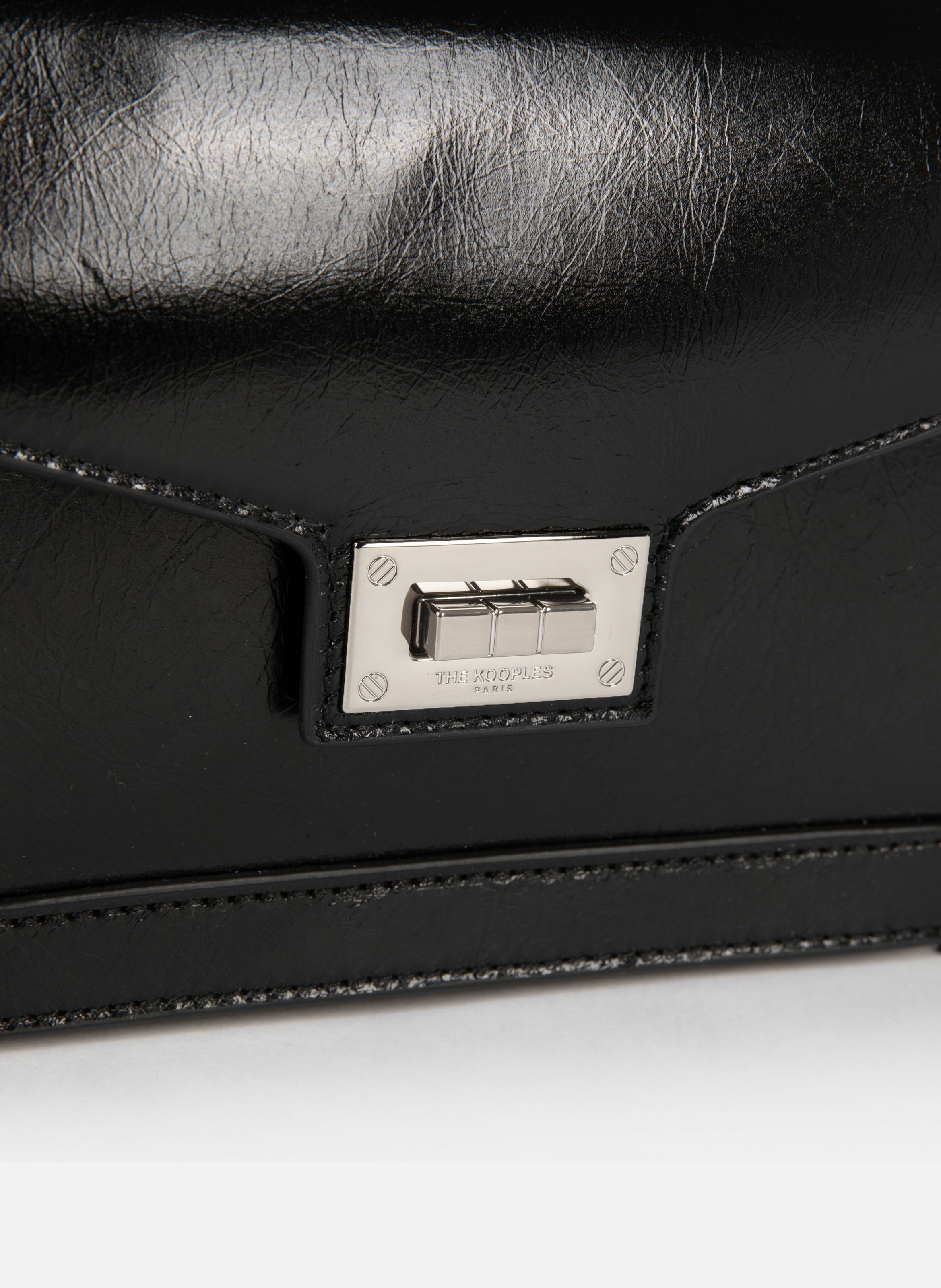 Sac emily small en cuir craquelé THE KOOPLES Noir